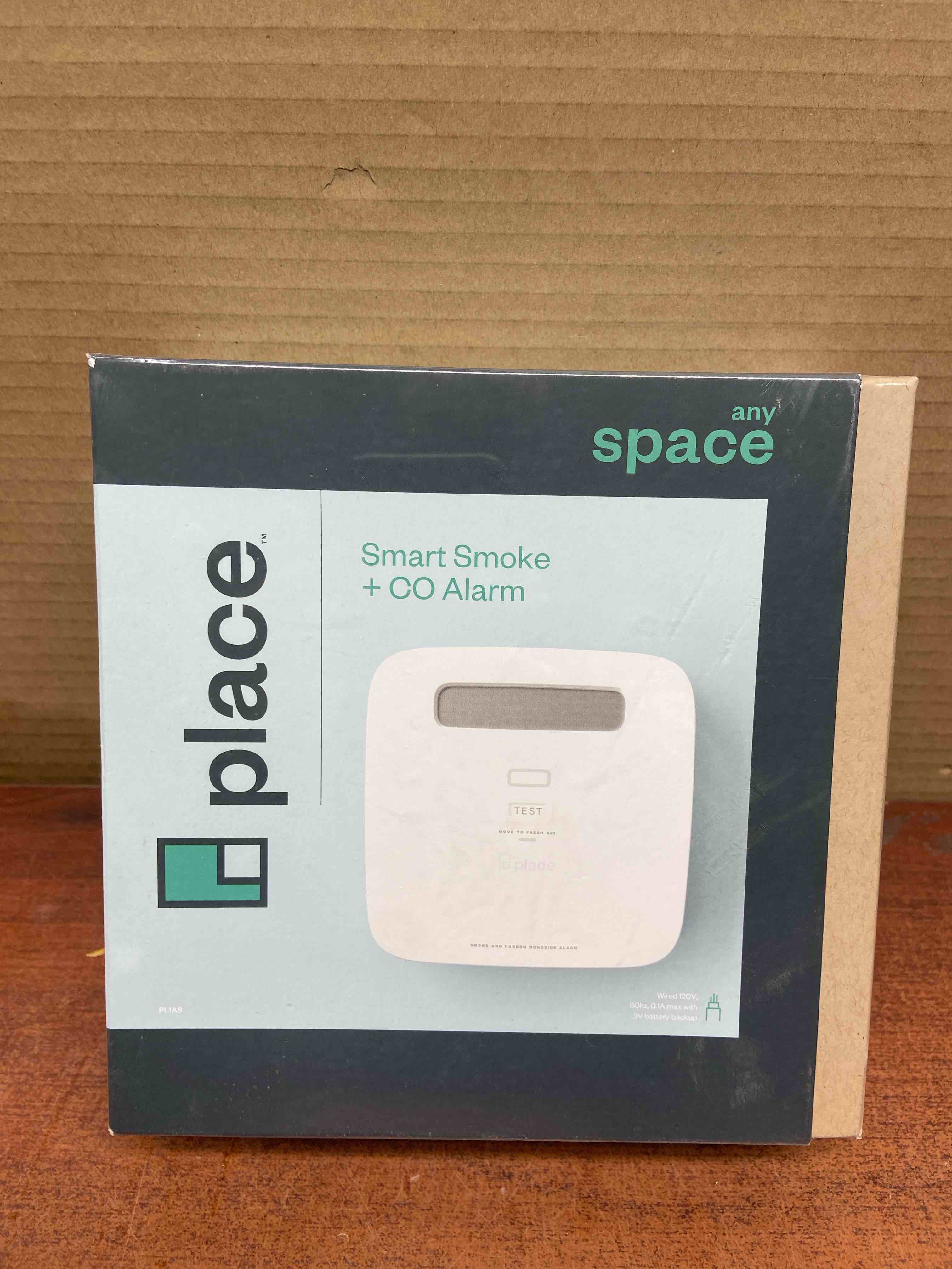 Any Space-Smart Smoke and Carbon Monoxide Detector and Alarm-Hardwired with Battery Backup PL1AS
