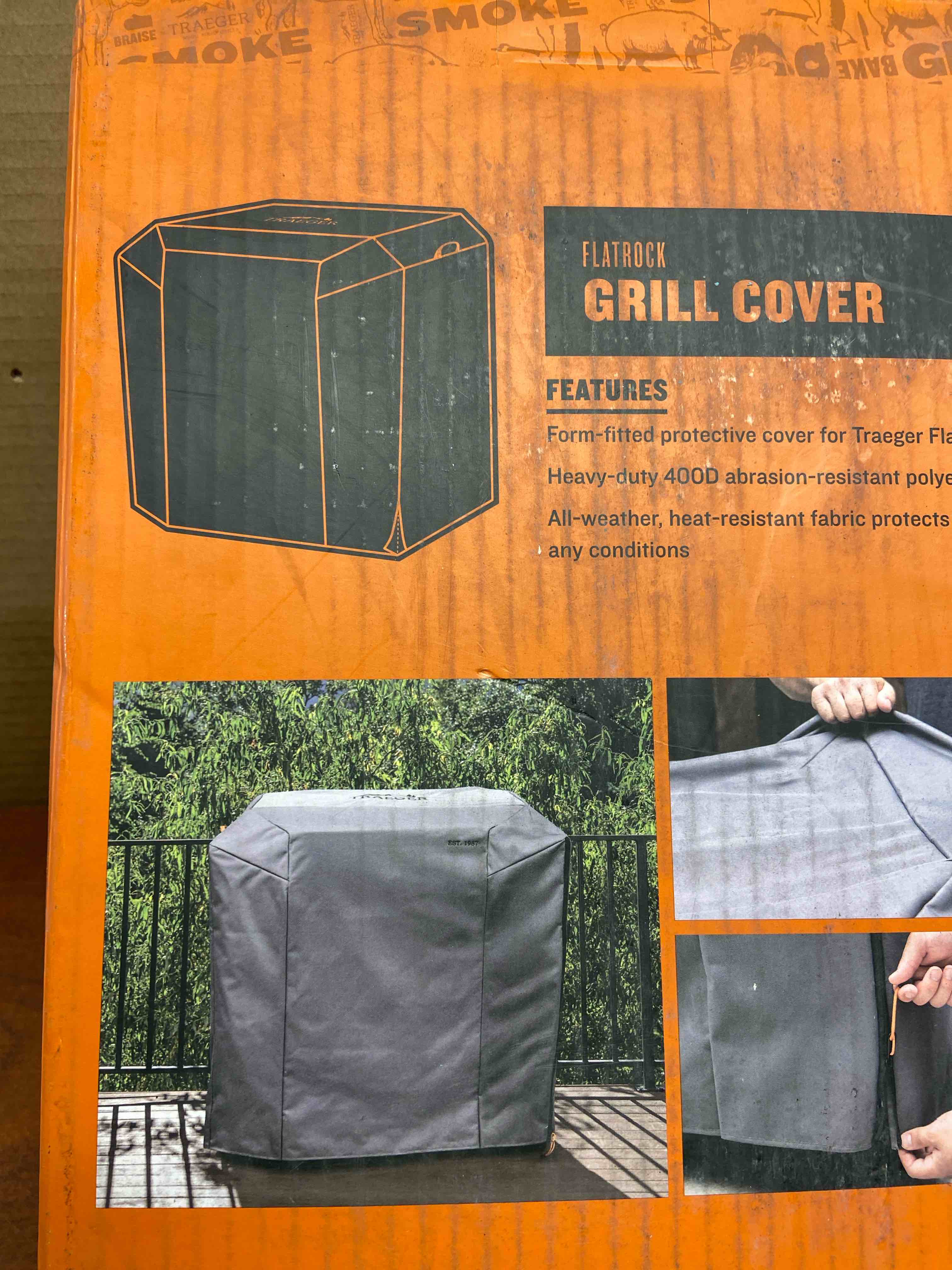Condition photo showing New/Like New for flatrock flat top grill cover