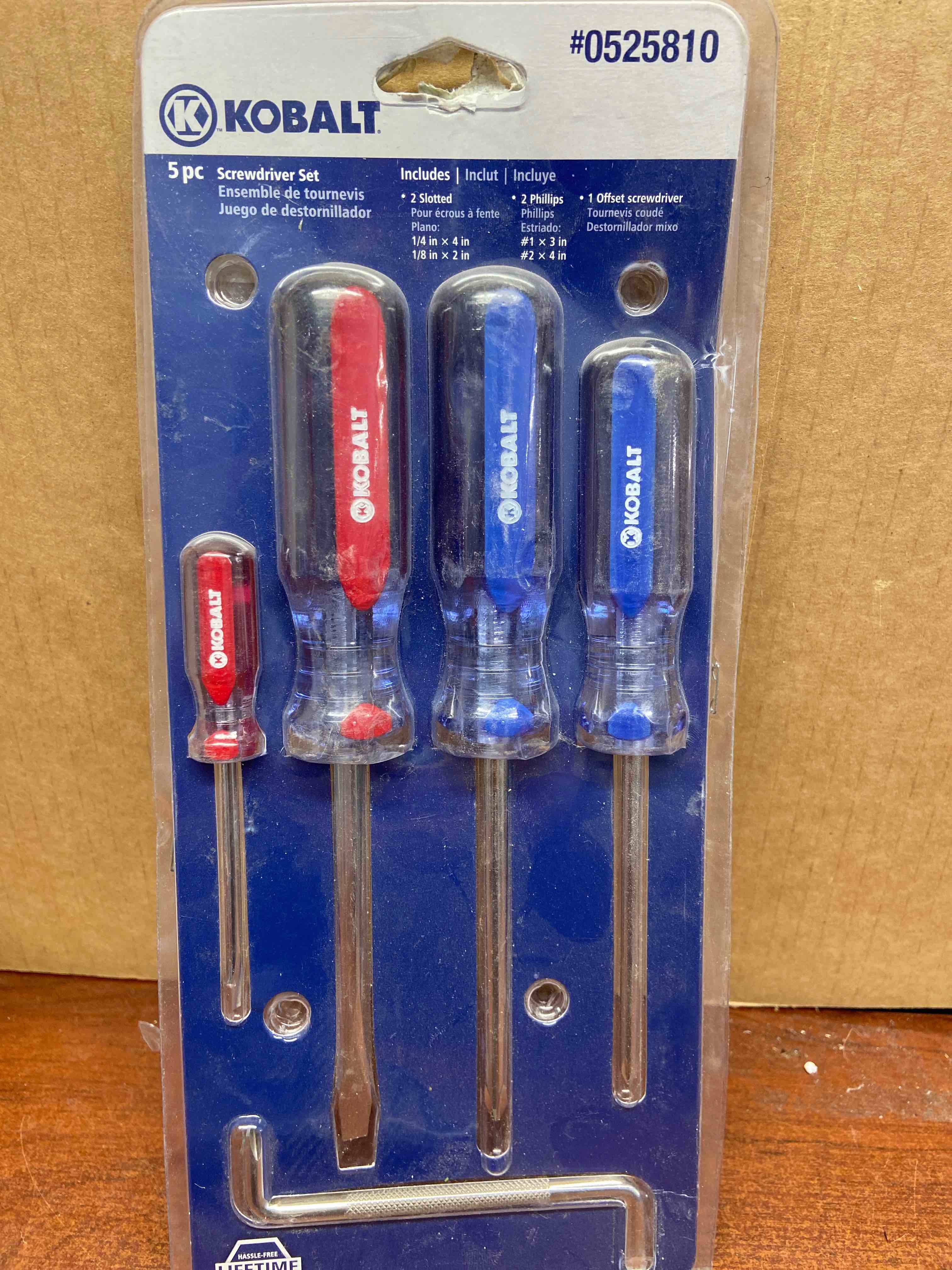 Kobalt 5-Piece Variety Pack Screwdriver Set