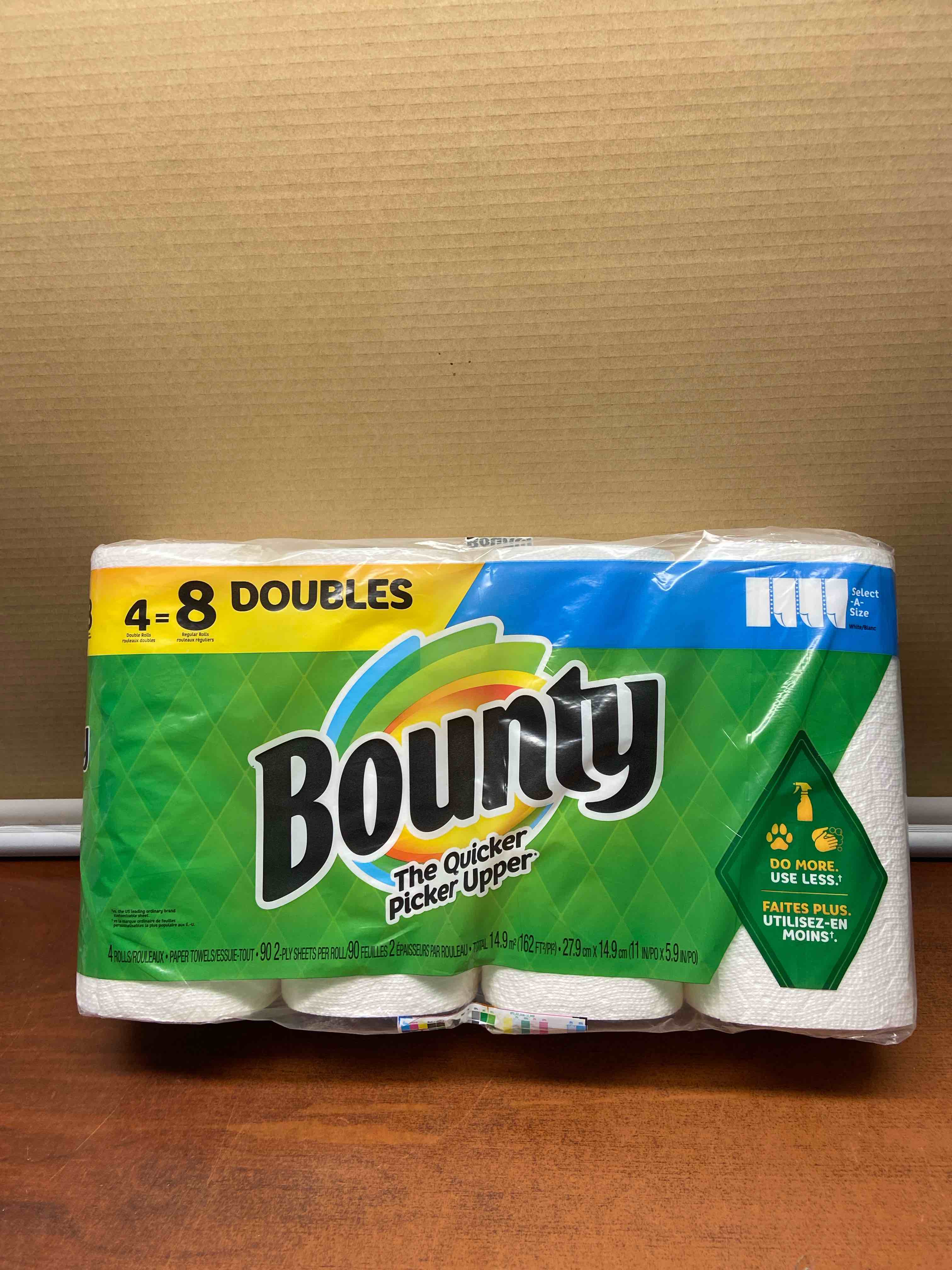 Bounty Select-A-Size Paper Towels - 4 Double Rolls