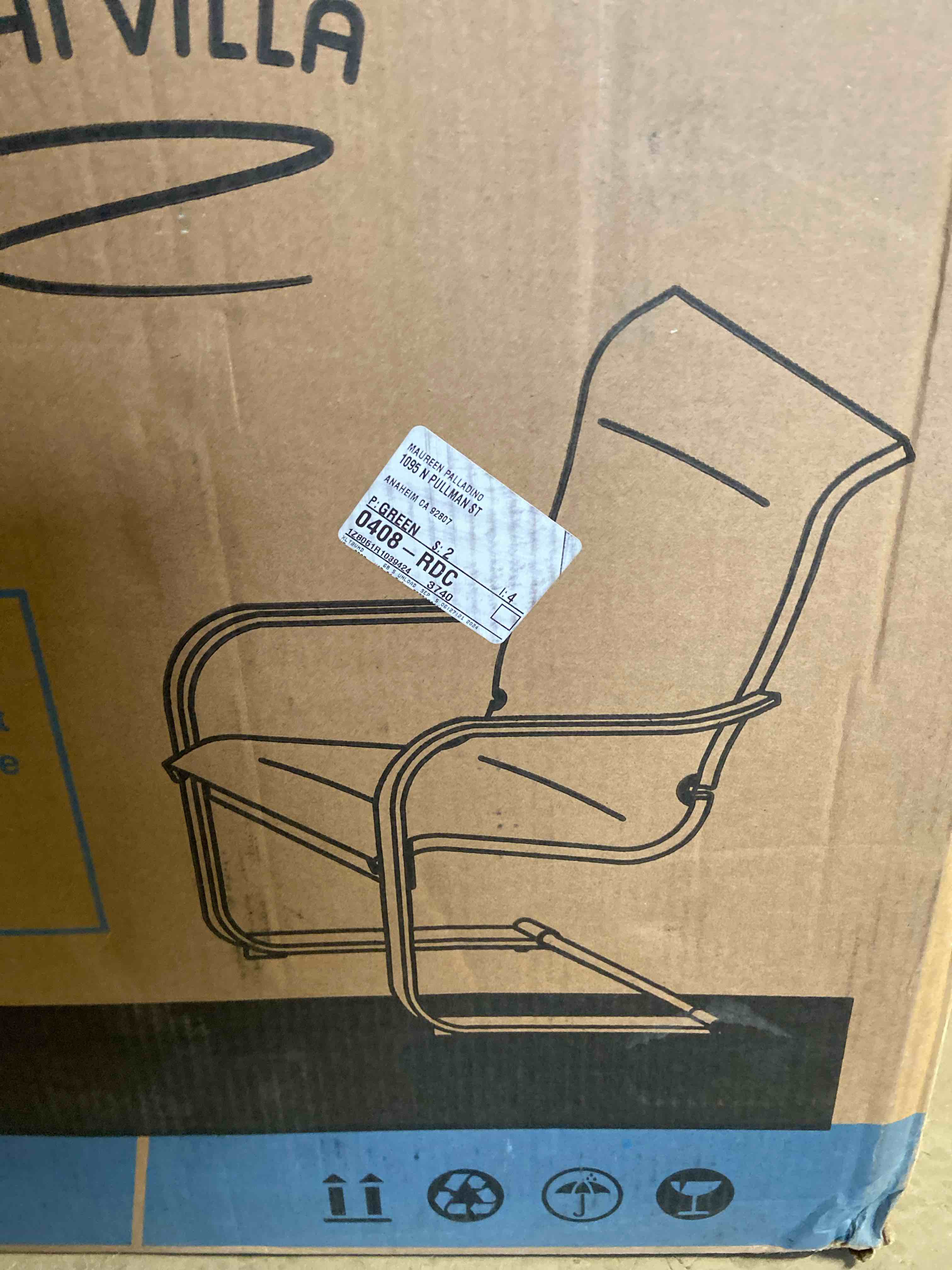 phi Villa  black C style chairs 2 pack