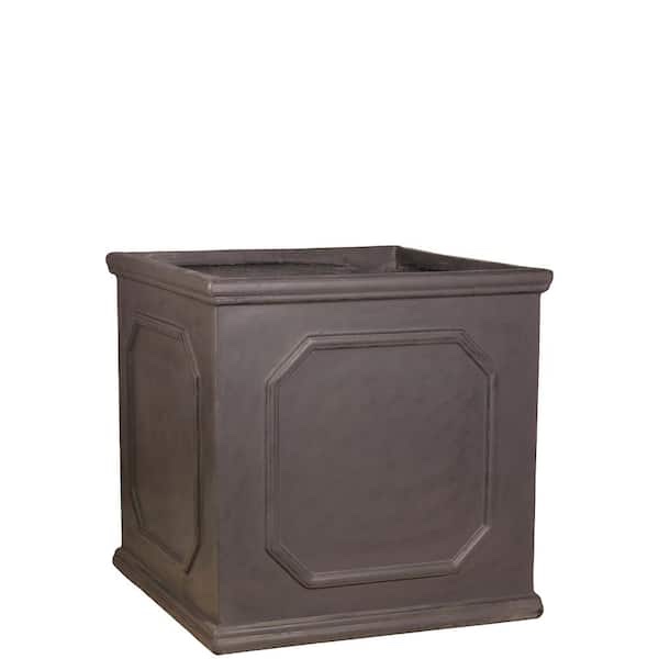Estate square- estates gray planter fiber stone