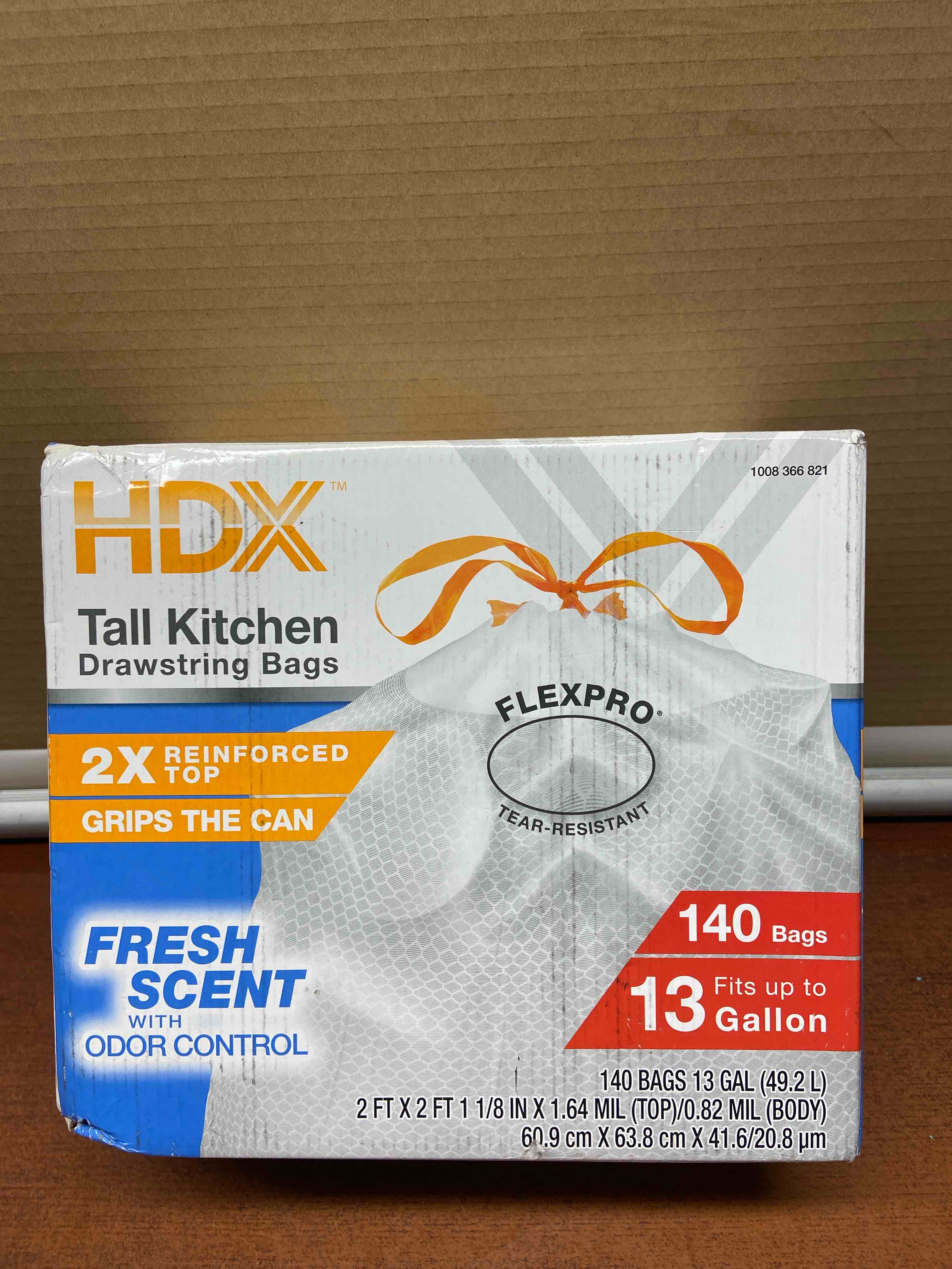 HDX 13 gallon 140 count fresh sent