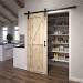 EightDoors 72  Matte Black Sliding Barn Door Hardware and Track Kit