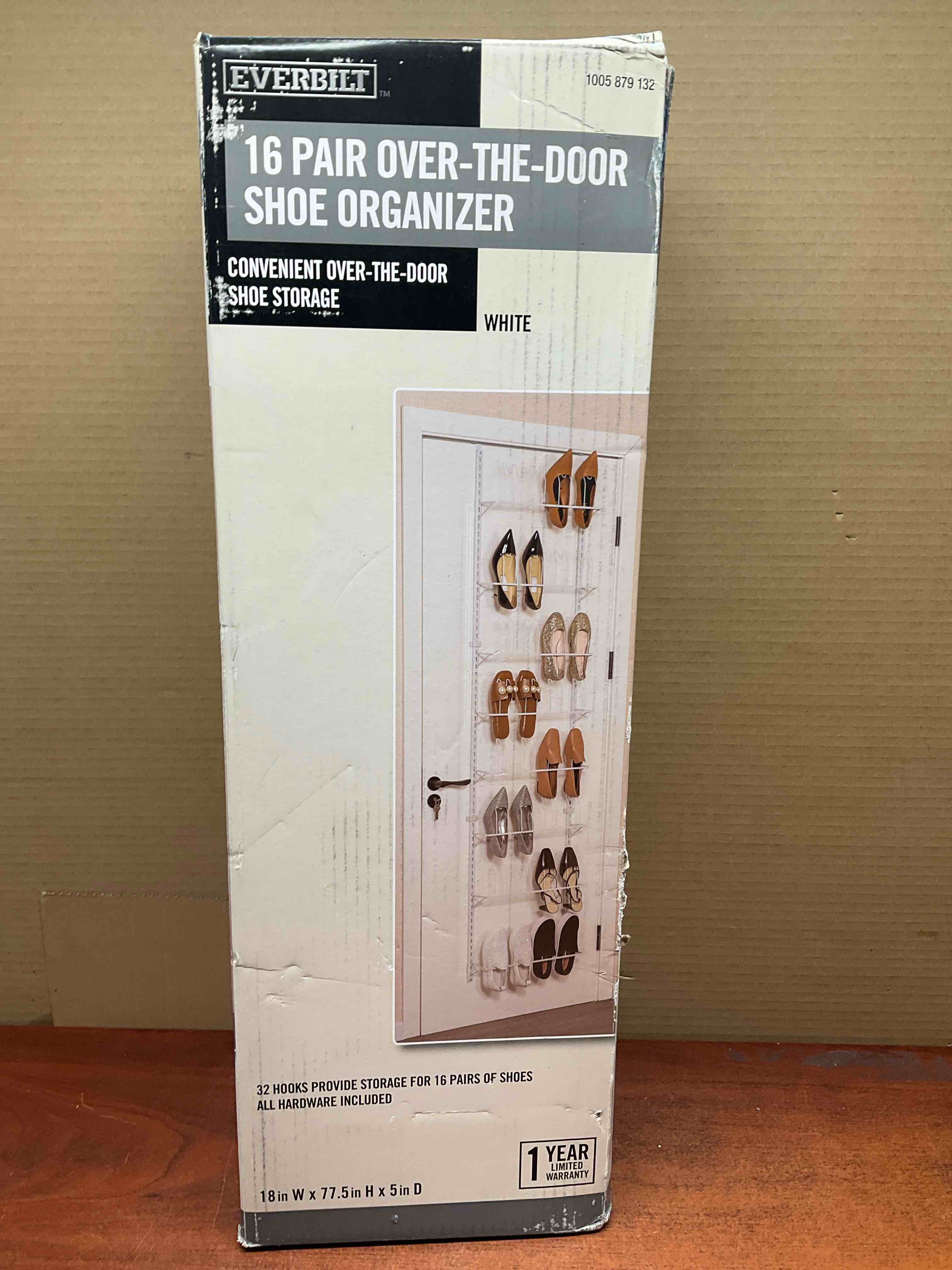 16 pair over the door shoe storage