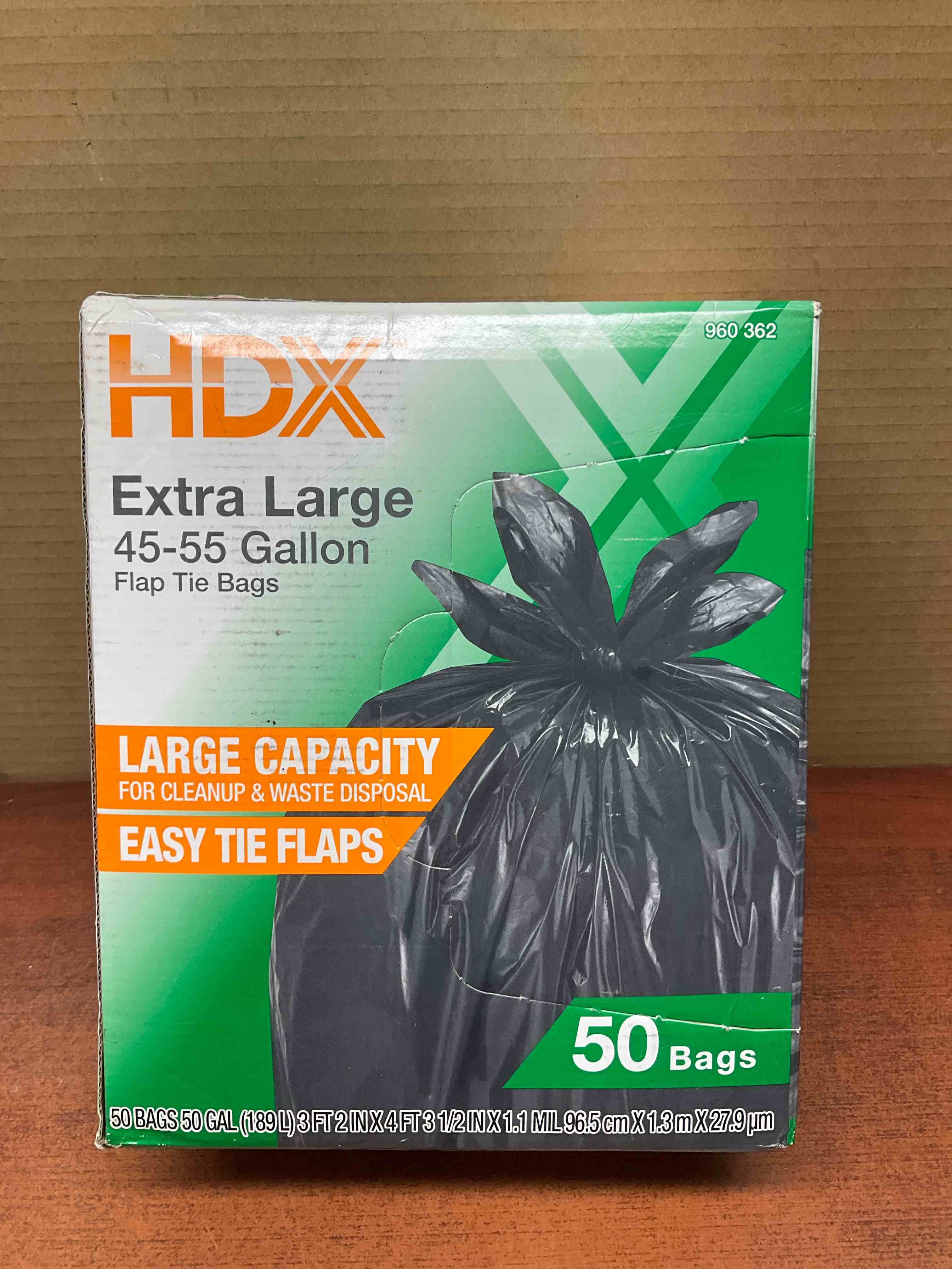 50 Gallon Wave Cut Extra Large Trash Bags (50-Count)