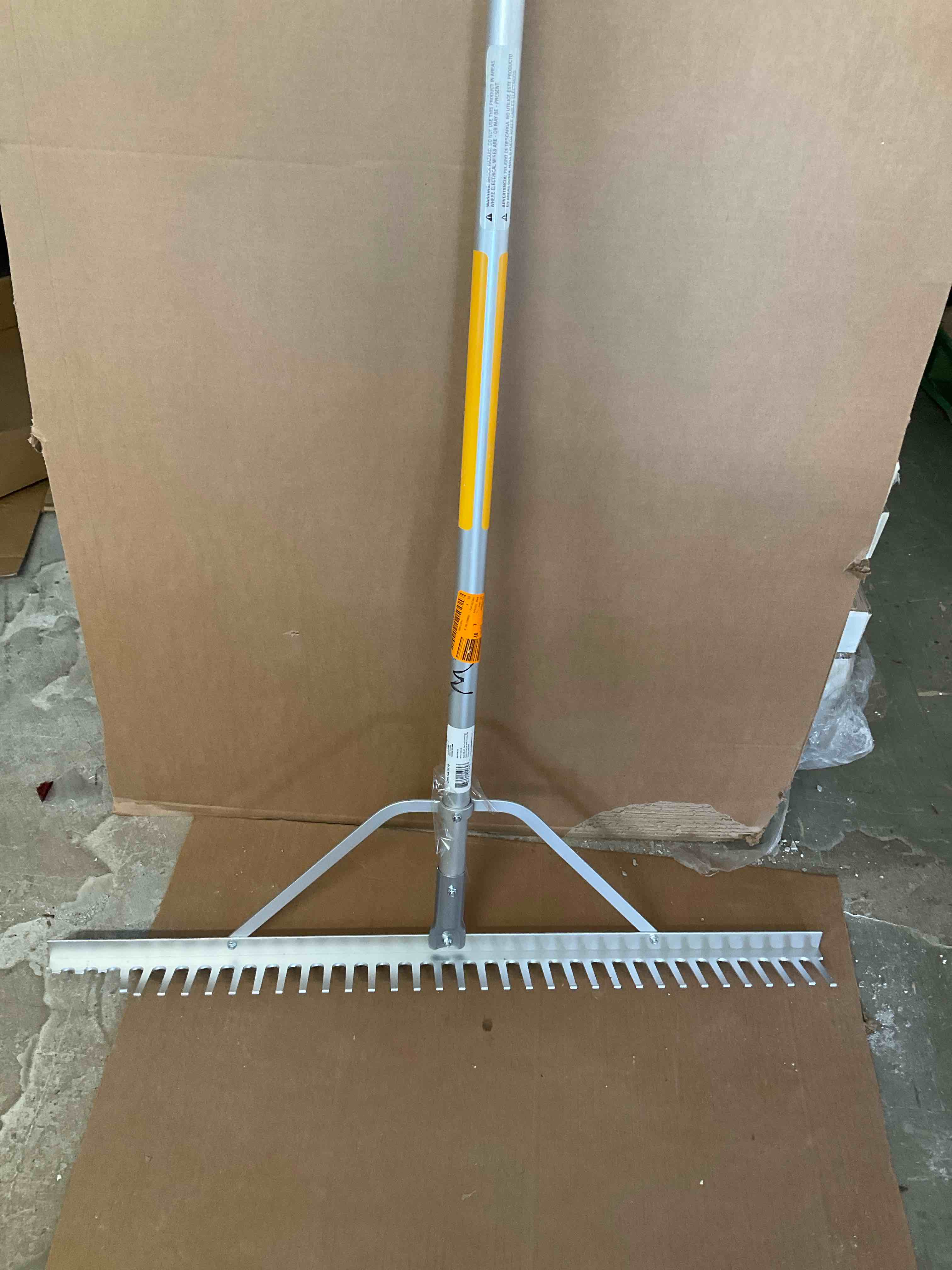 66 in. Aluminum Landscape Rake** missing 3 teeth please see pictures **