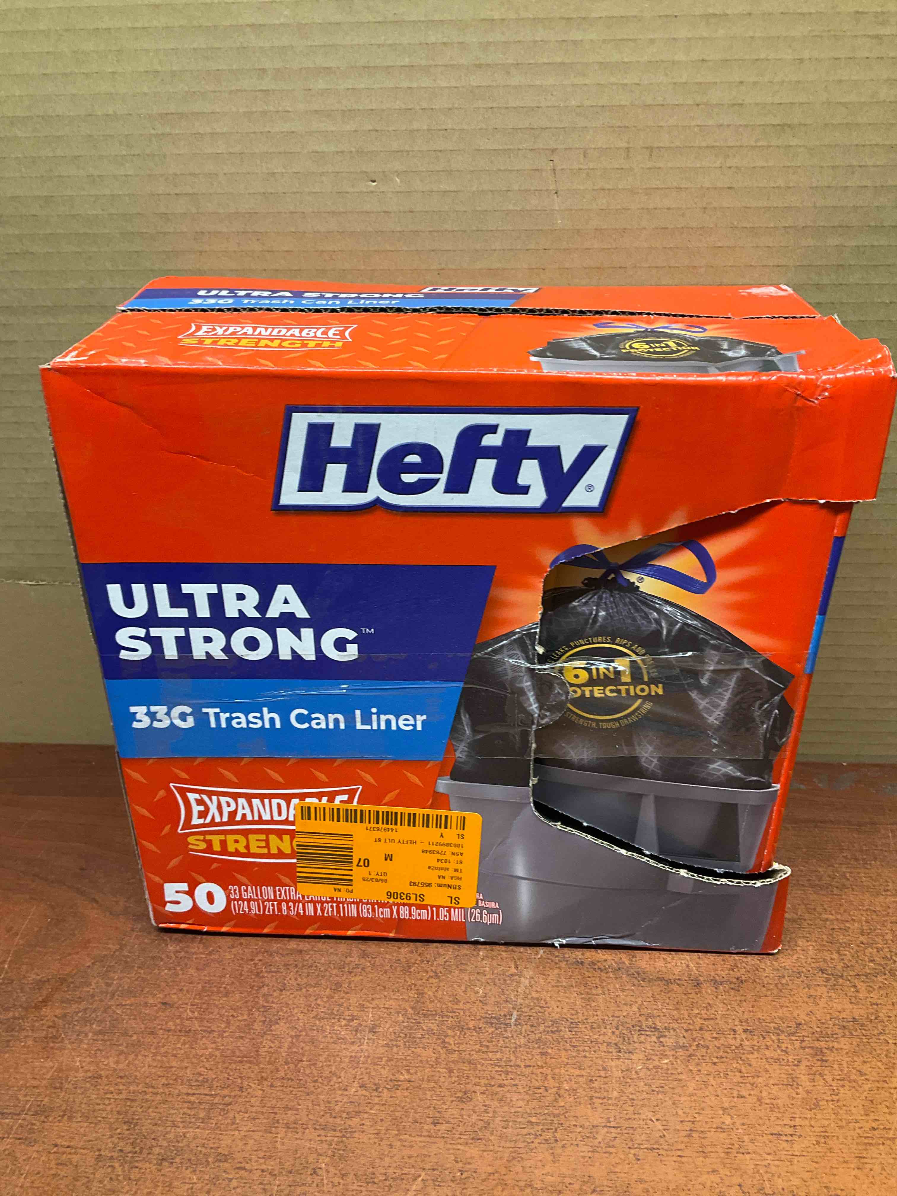 Ultra Strong 33 Gal. Draw String Trash Bags (50-Count) (D)