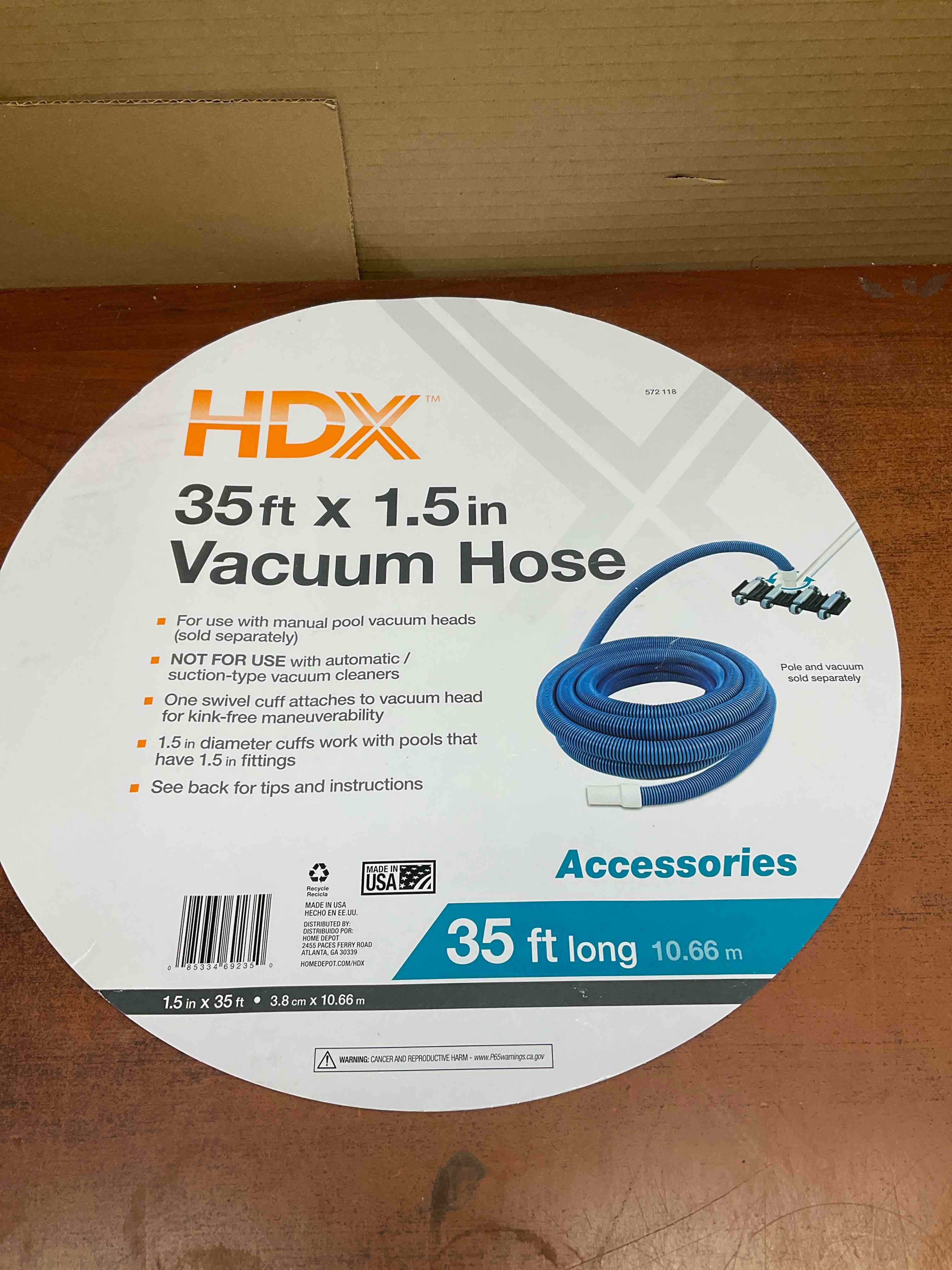 Poolmaster 69235 35 ft. x 1 0.5 in. Diameter Swimming Pool Vacuum Hose