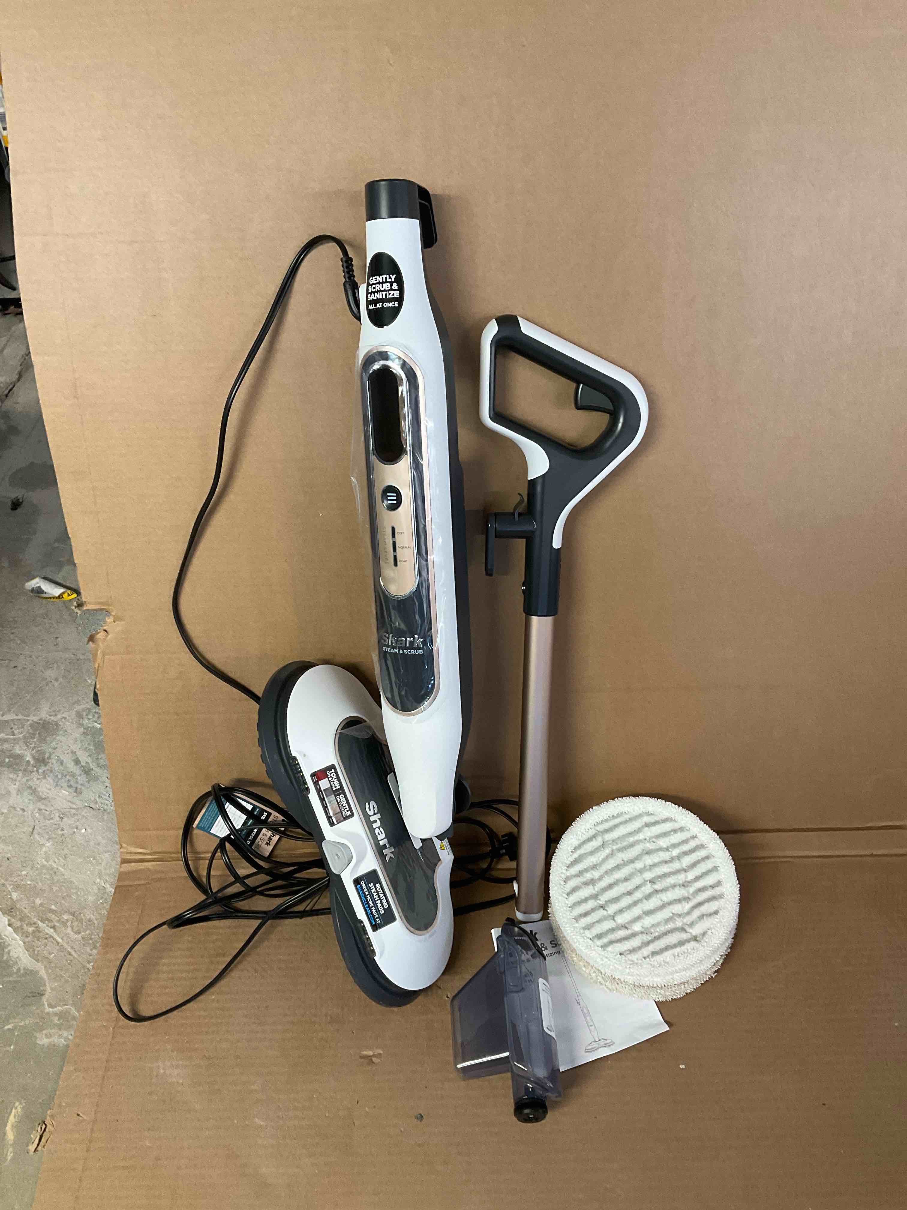 Shark - Steam & Scrub with Steam Blaster Technology Hard Floor Steam Mop - White