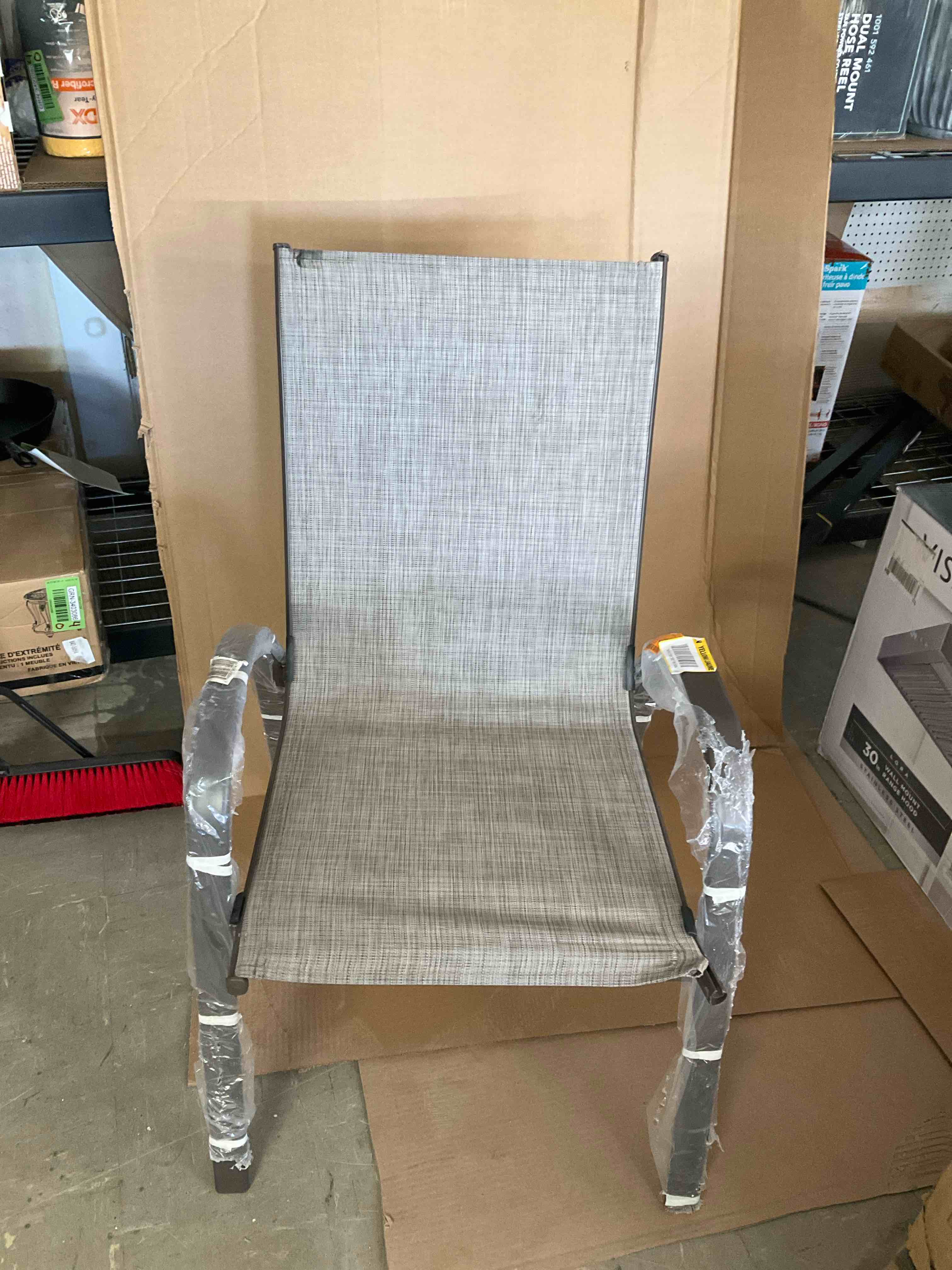 StyleWell sling style stackable outdoor chair** fabric coming loose please see pictures **