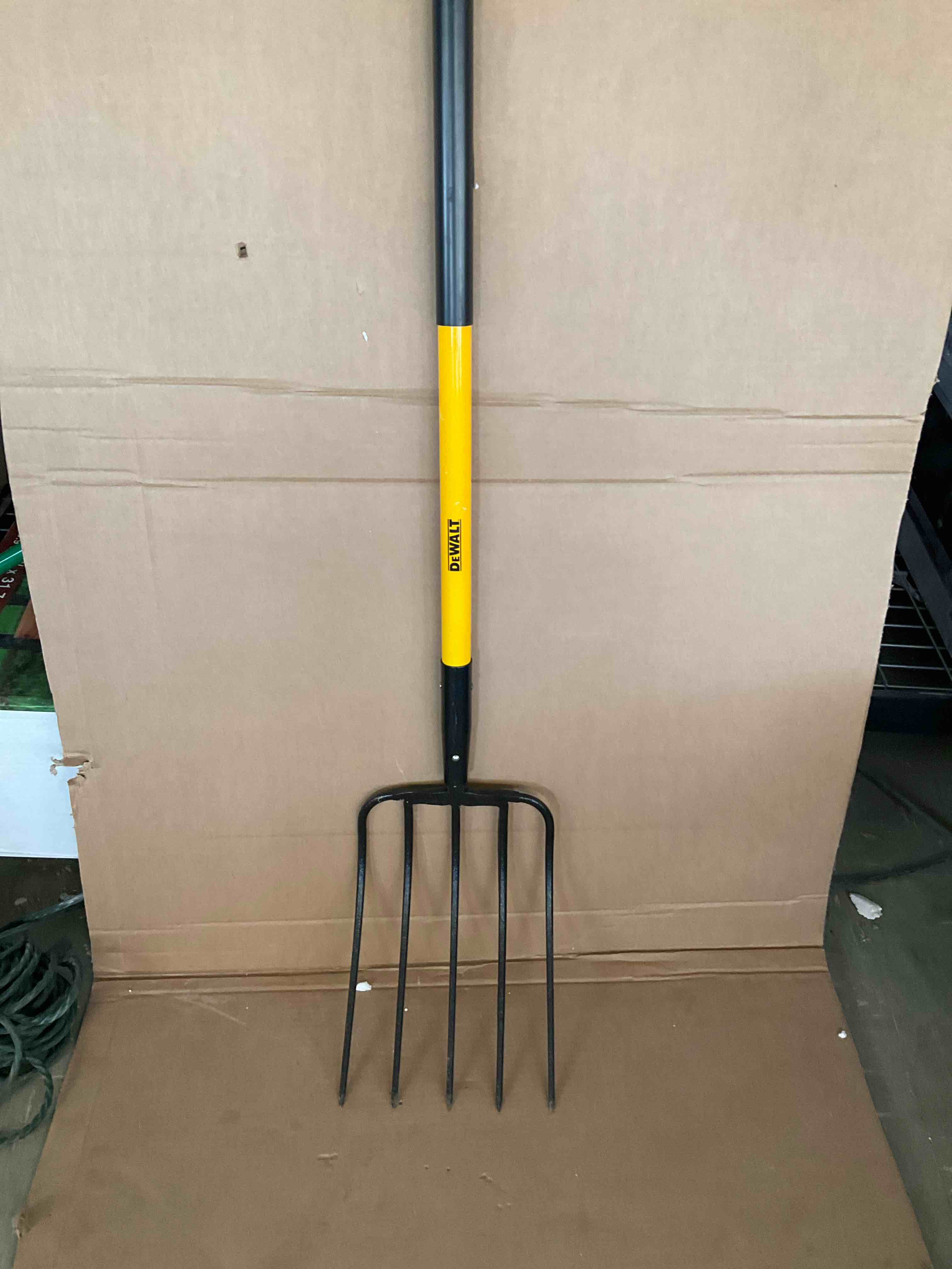52 in. Fiberglass Handle 5-Tine Garden Fork