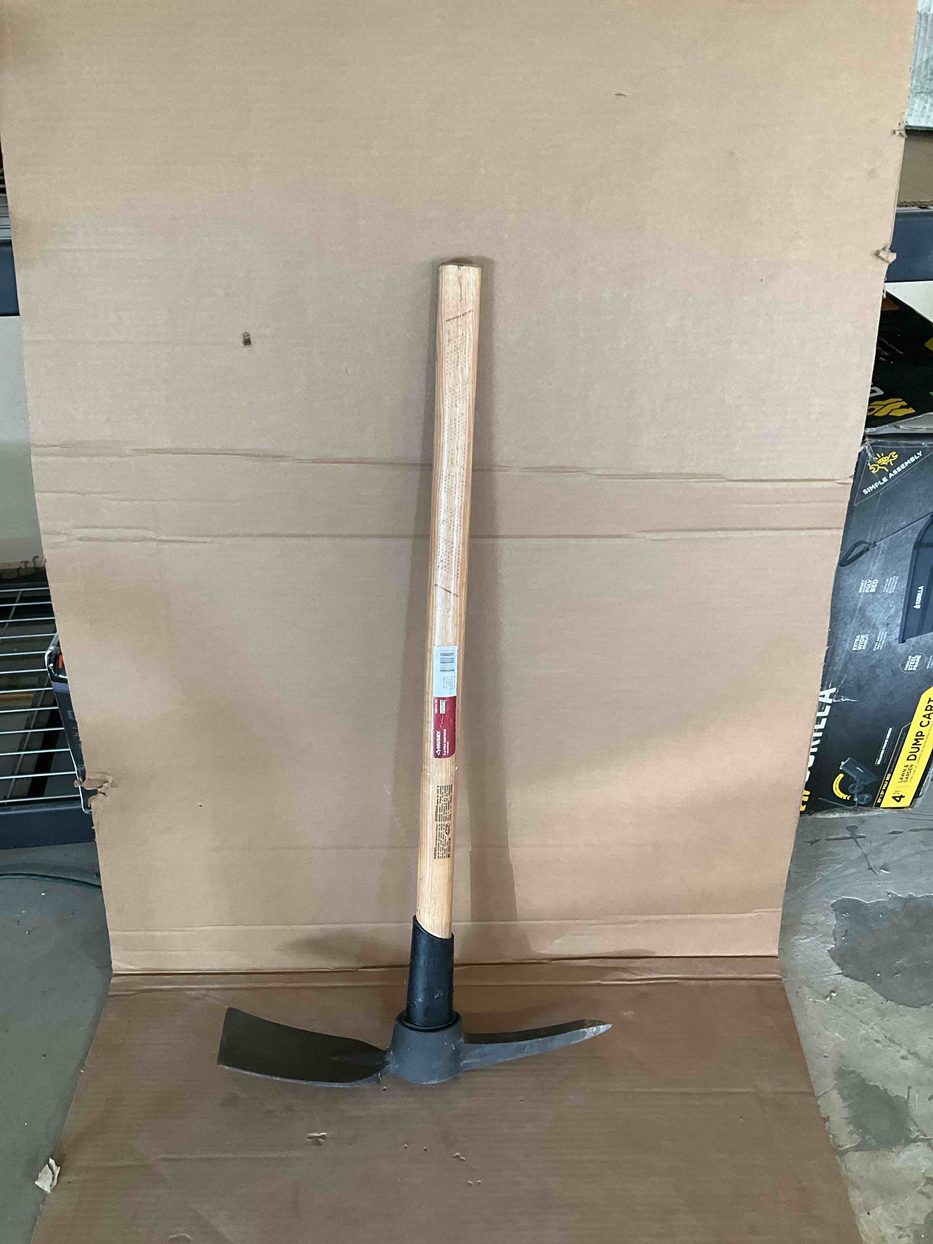 Husky 5 pound Mattock with wood handle 