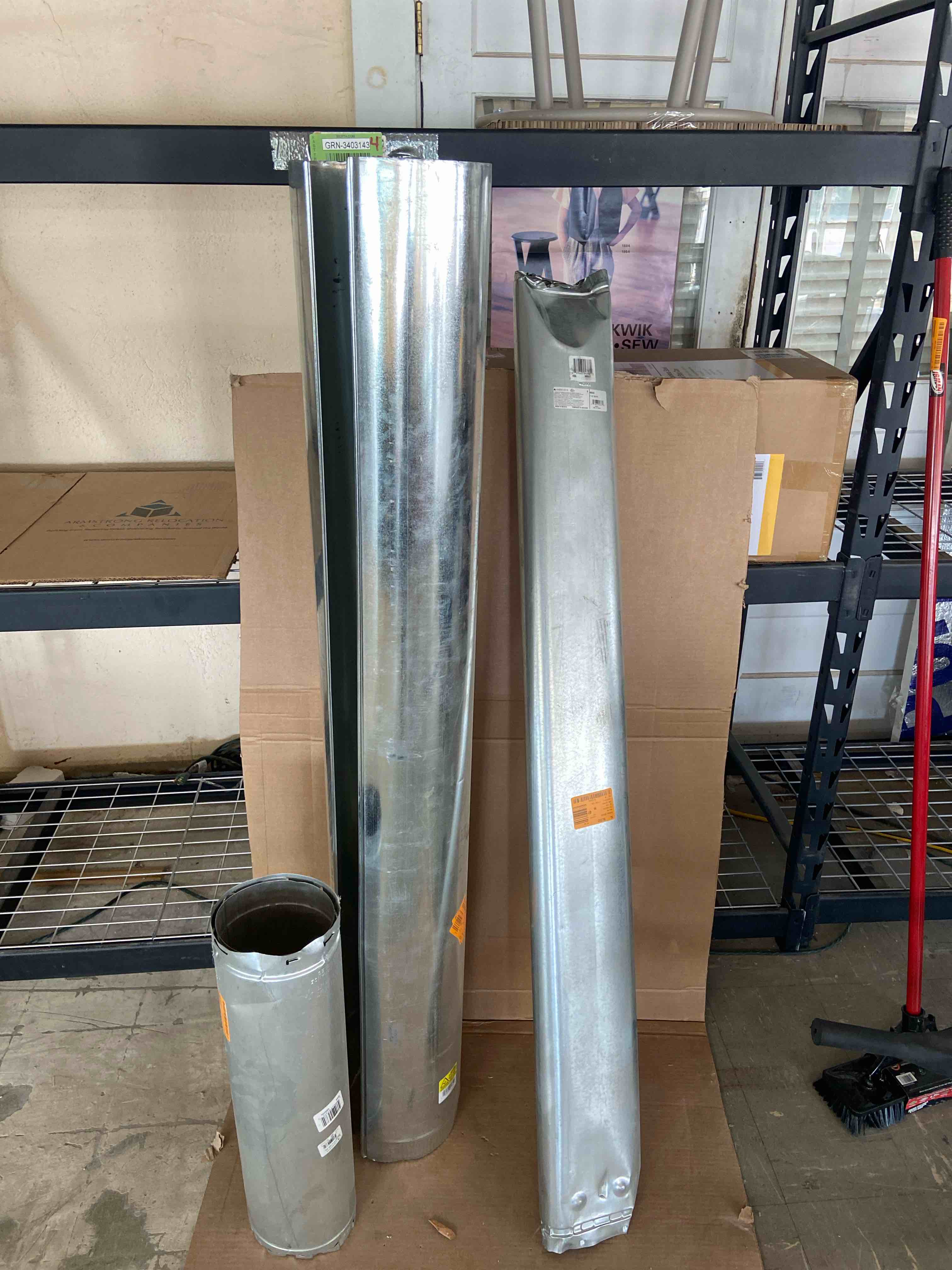 Sheet metal venting pipe*** As is**