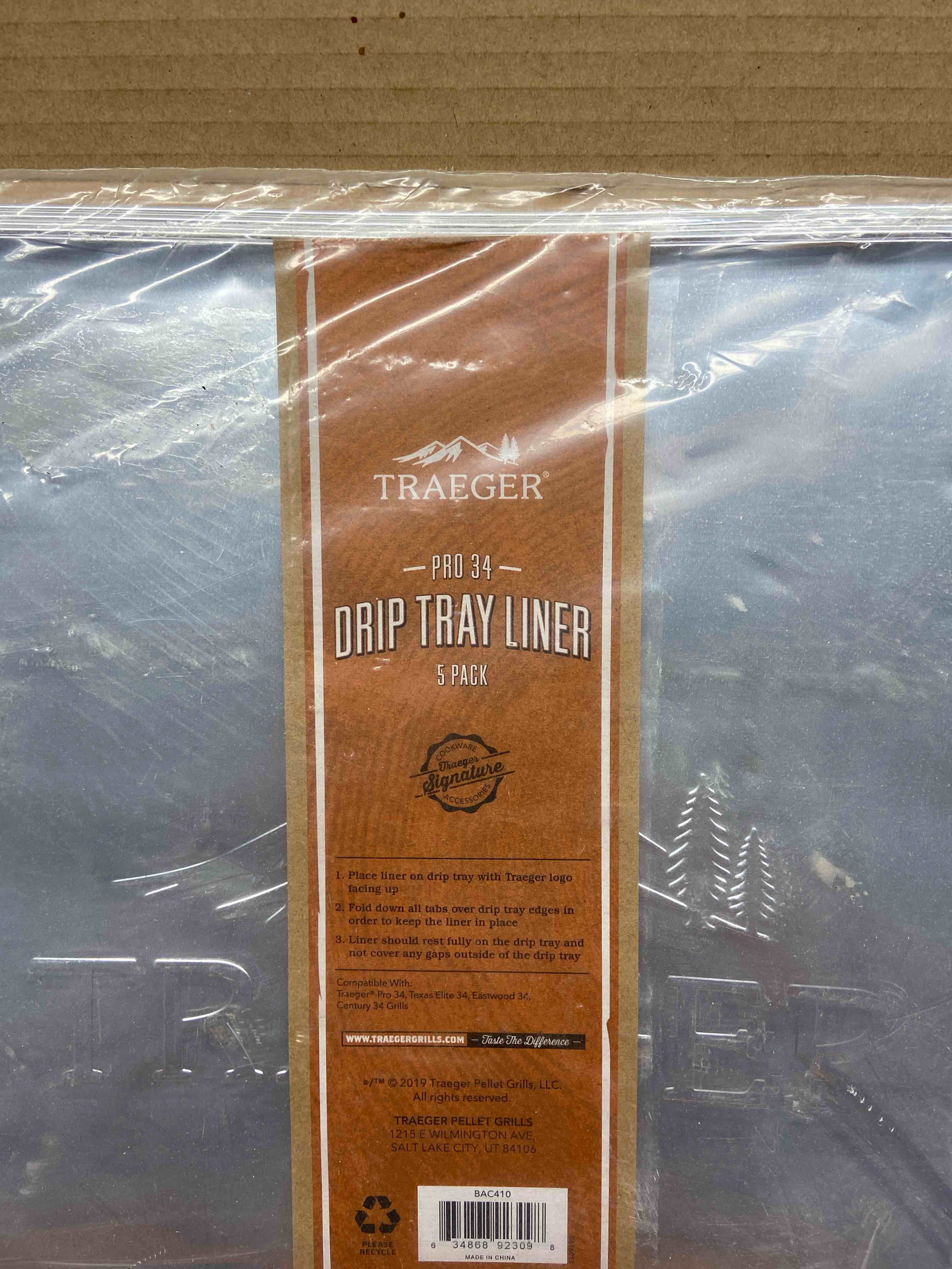 Traeger Grills - Pro 34 Drip Tray Liner - (5 pk) - Silver