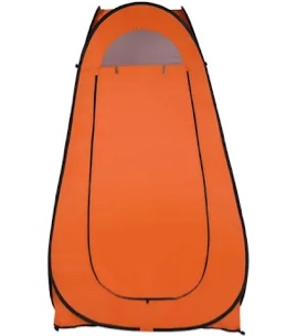 pop up changing room orange color 