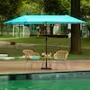 Enjoy 13 ft Market folding umbrella teal