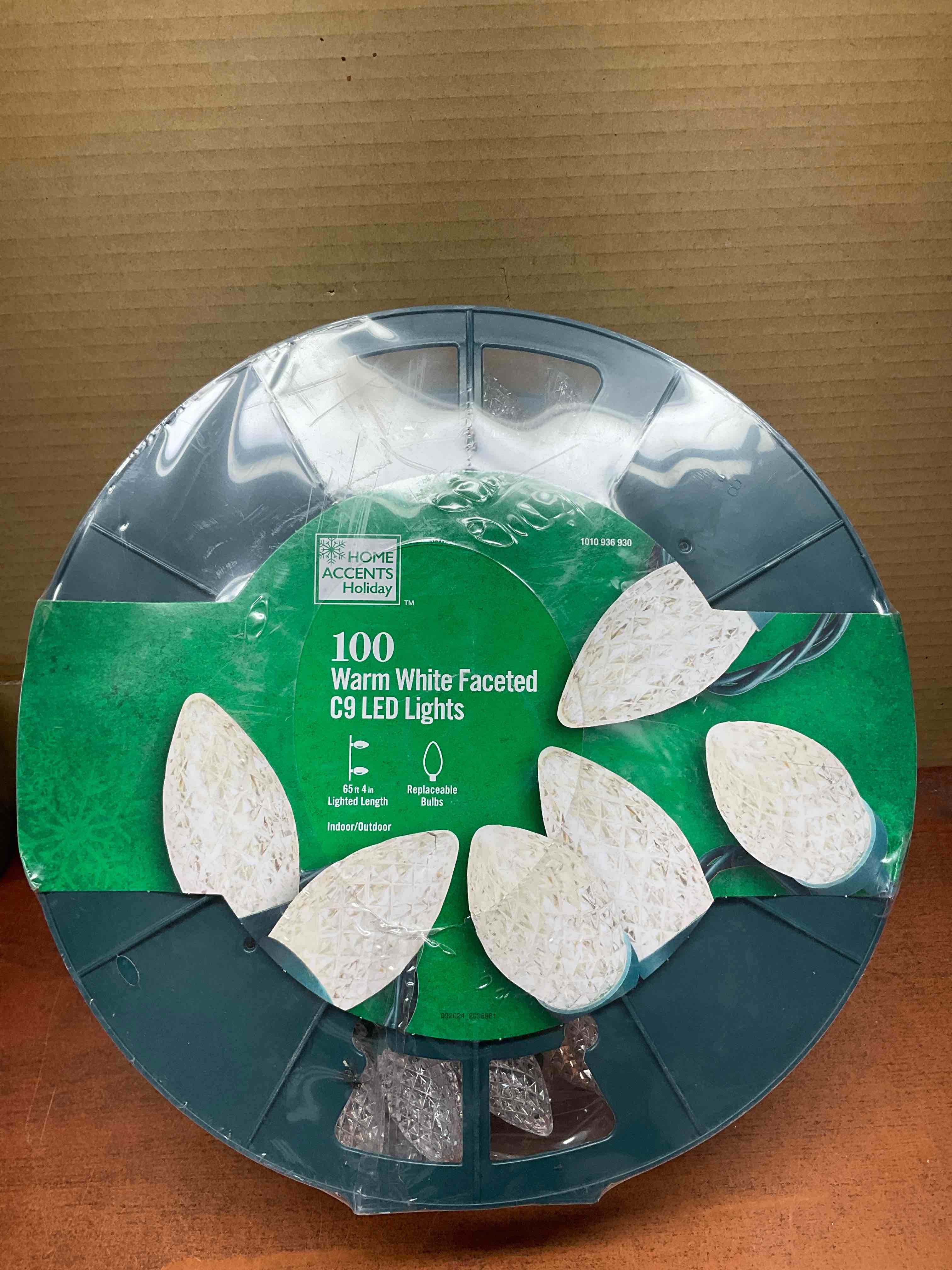 100 Count Warm White Faceted C9 LED Lights