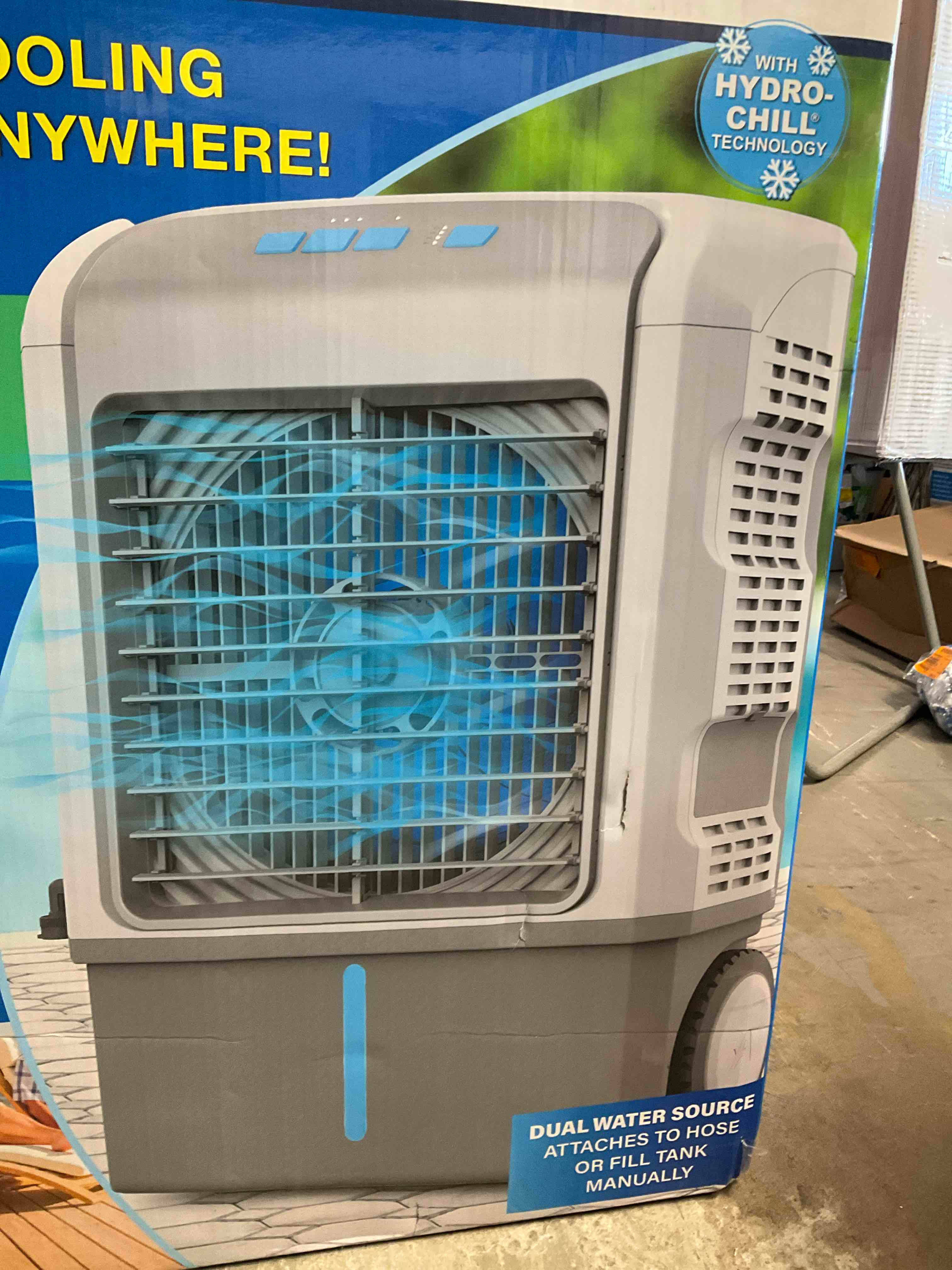 1300 CFM Portable 3 Speed Outdoor Evaporative Air Cooler
