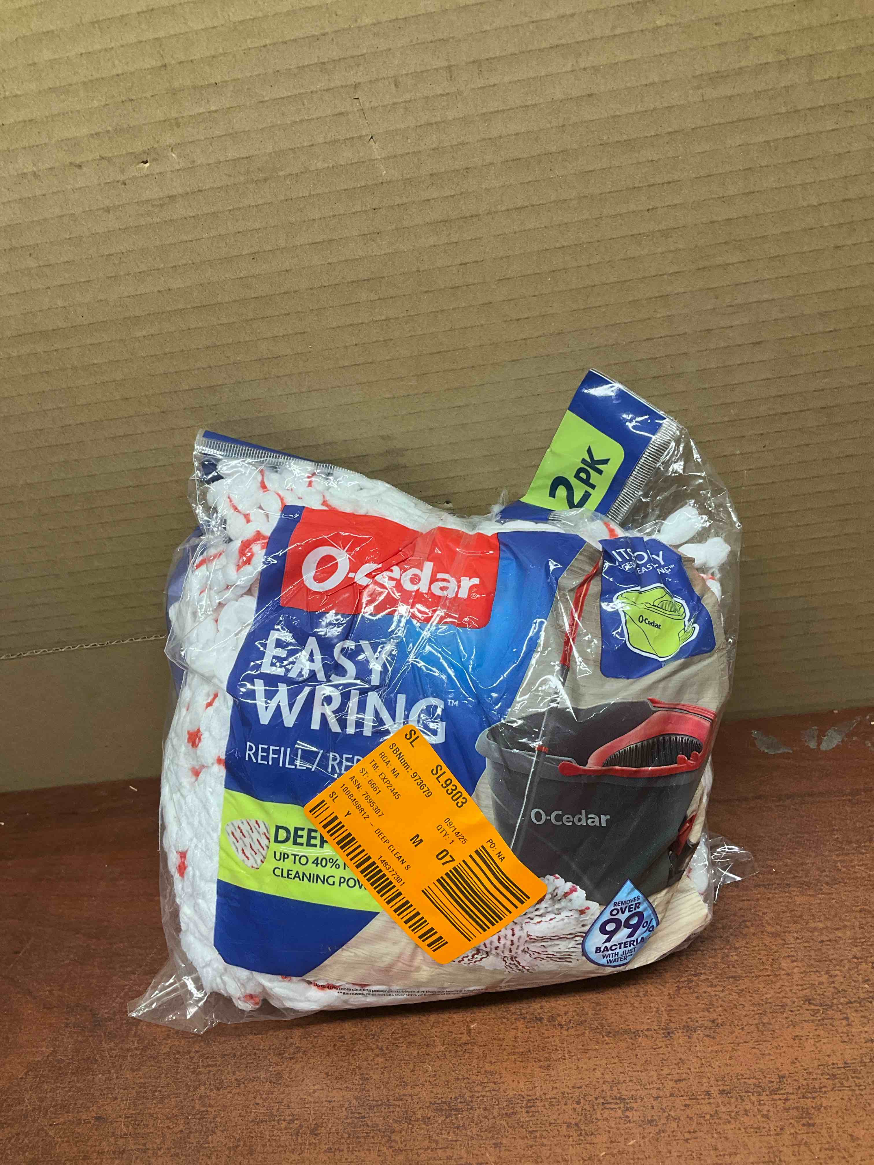 O-Cedar EasyWring Deep Clean Mop Refill - 2pk