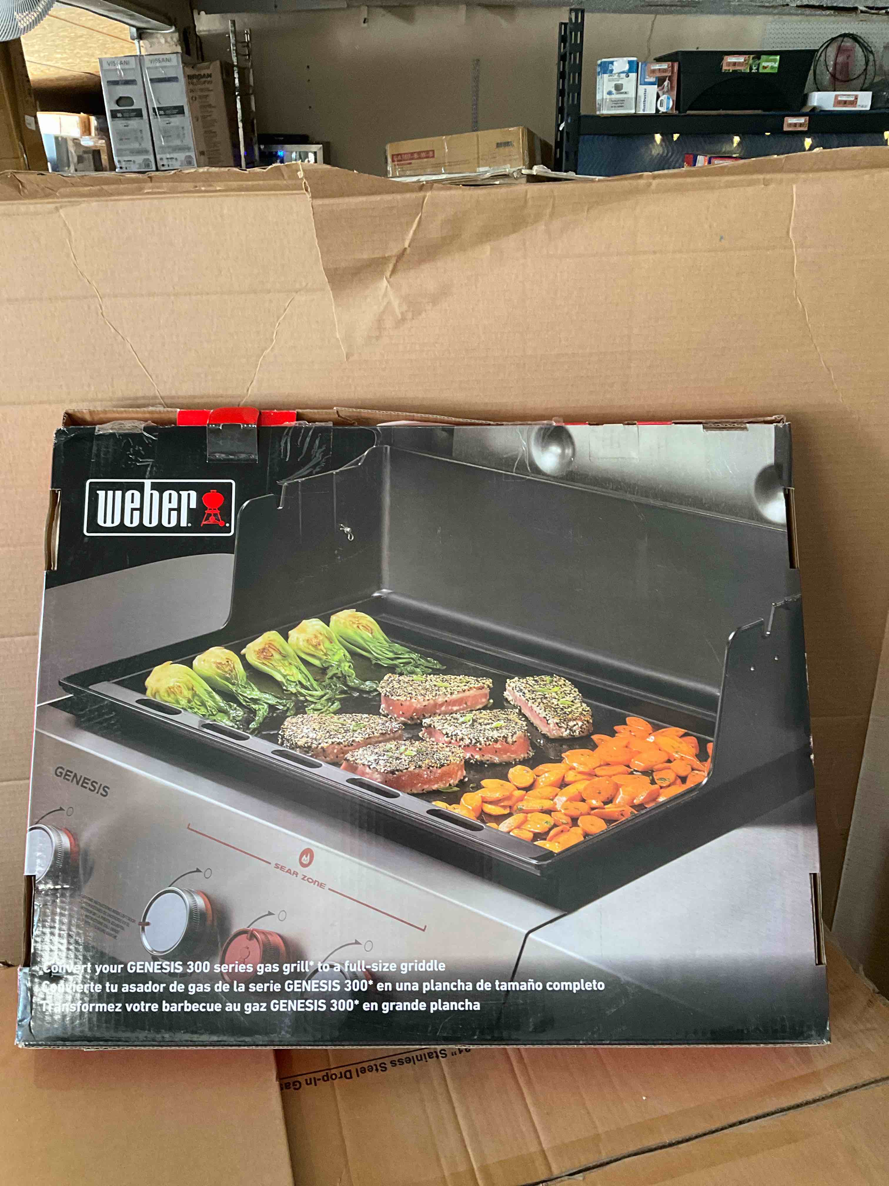 Weber - Rust-Resistant Griddle Insert for the 3-Burner Genesis 2016+, Summit 2024+ - Black