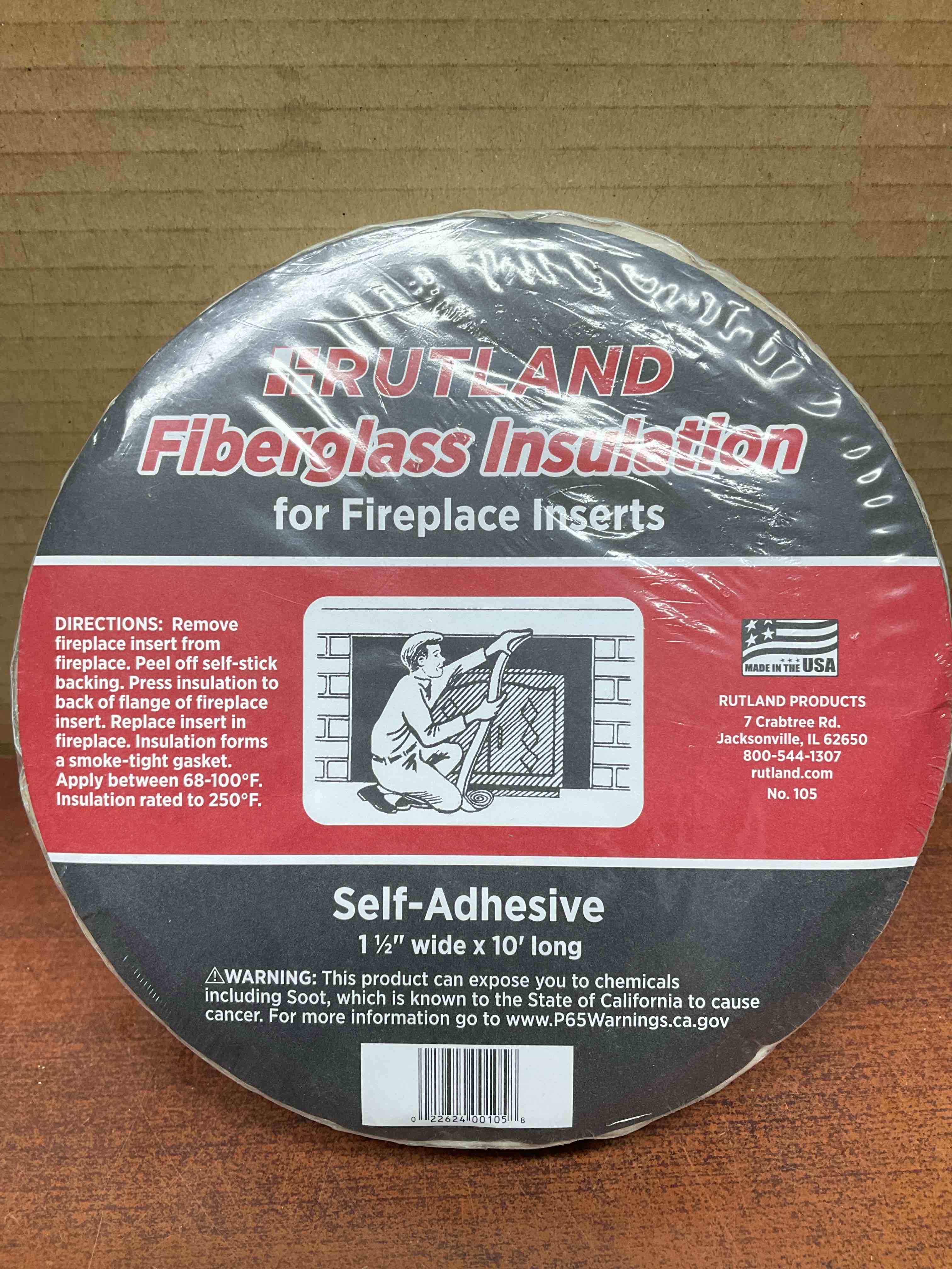 FIBERGLASS FIREPLACE INSERT INSULATION  10  Roll
