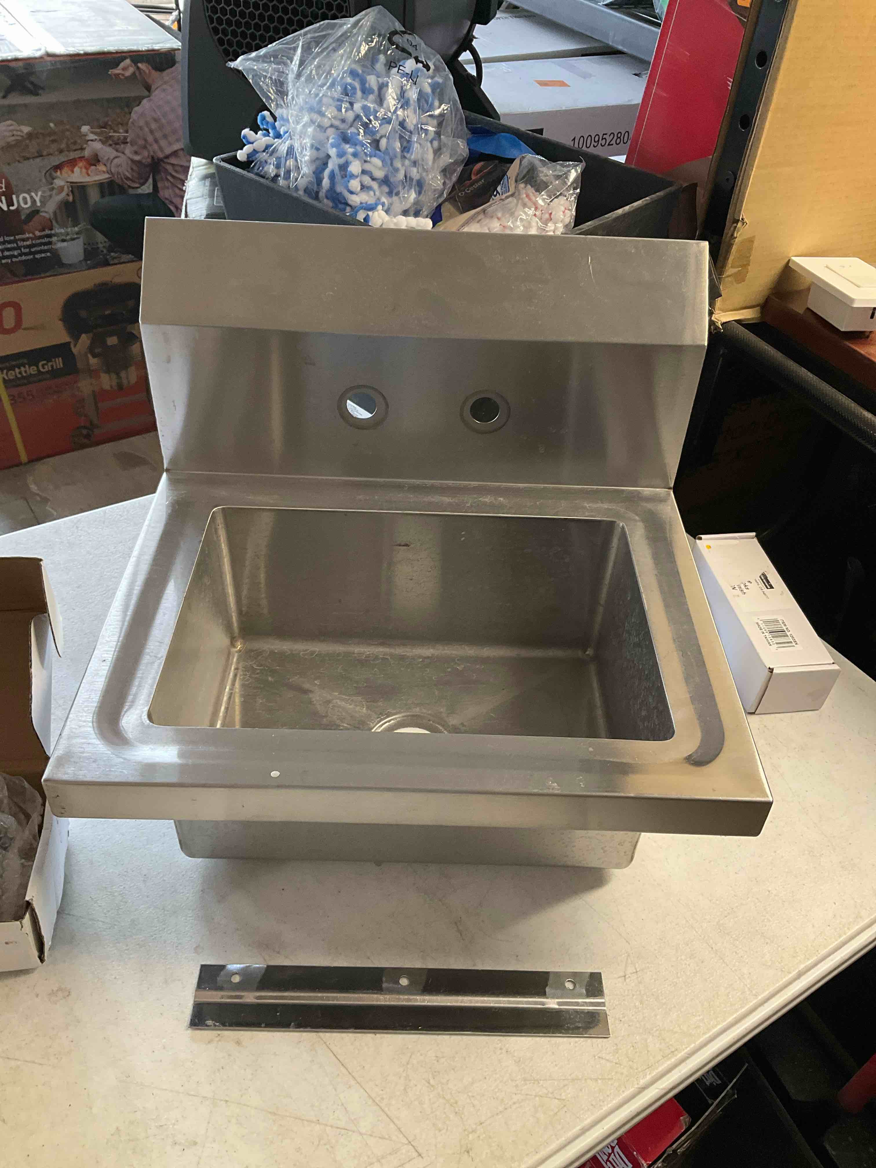 Stainless Utility hand sink with faucet ** Previously used **