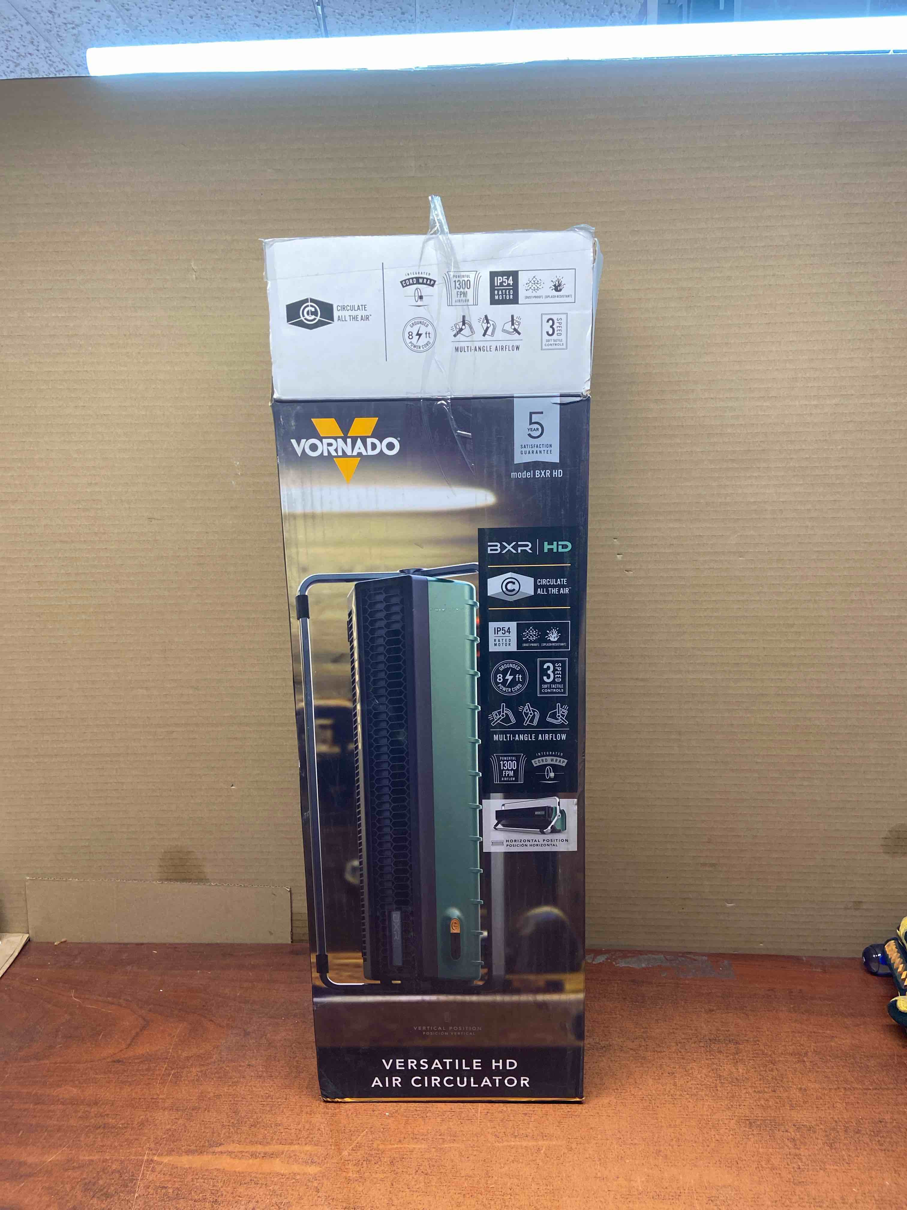 Vornado BXR HD Heavy Duty Air Circulator Tower Fan or Airbar: Electric Utility Fan, 3 Speeds, 200-500 sq. ft. Coverage