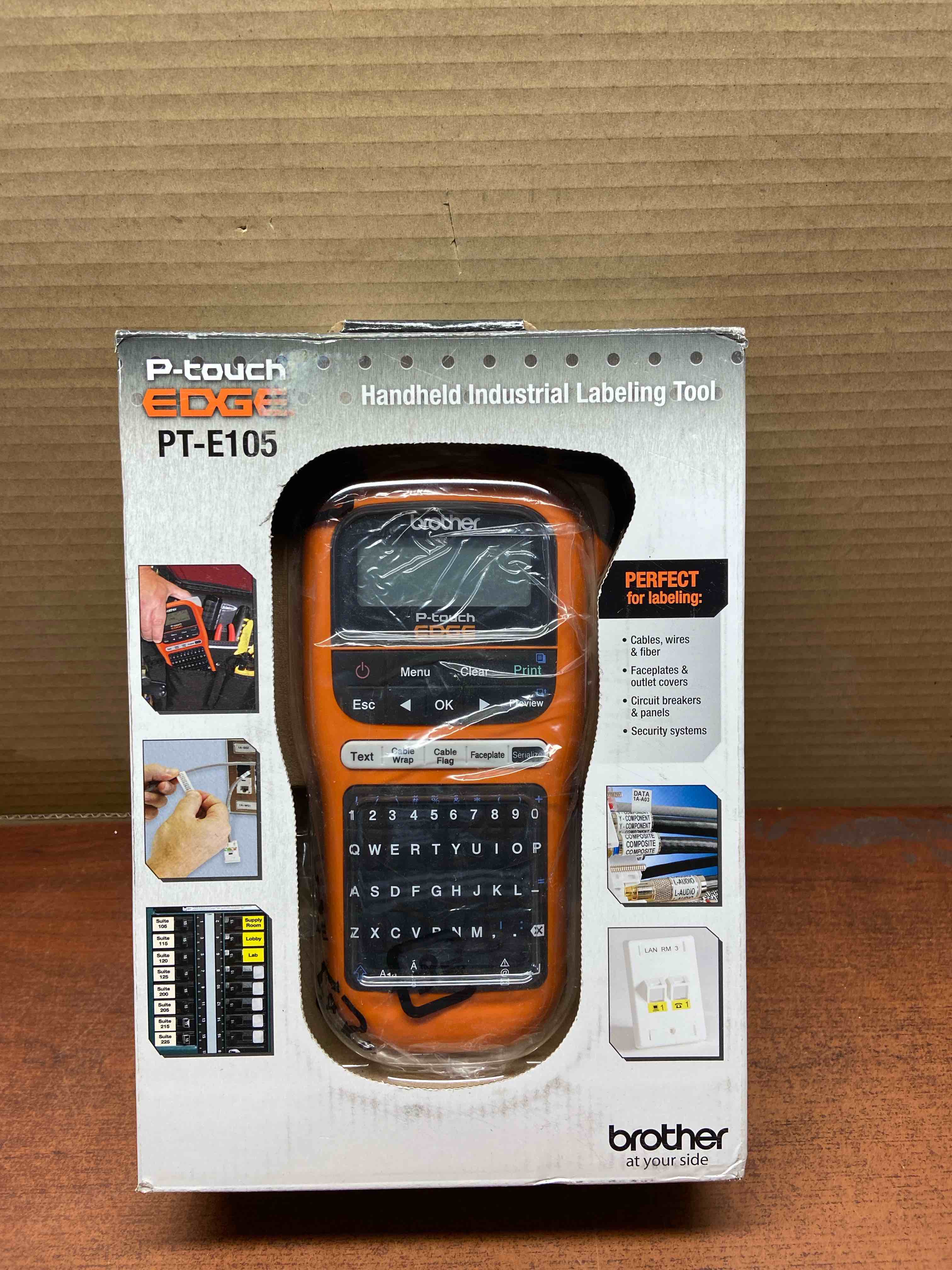 Brother PT-E105 Portable  Handheld Industrial Label Maker