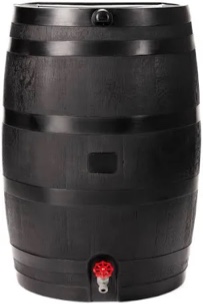 50 Gal. Rain Barrel Black Colour with Plastic Spigot