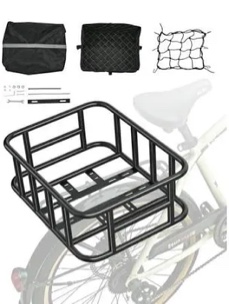 Vevor Rear bike basket with net and hardware