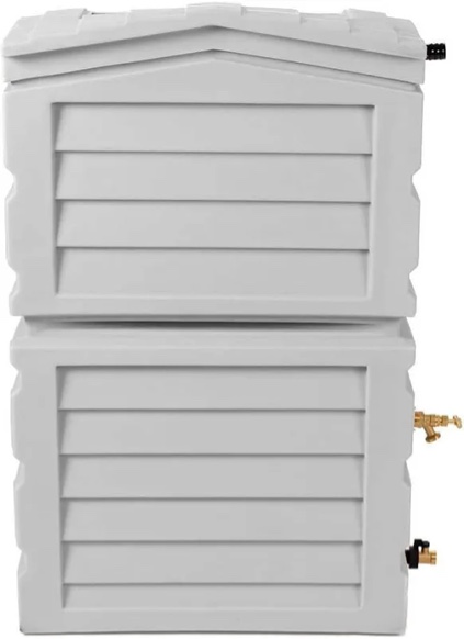 25 gallon flat back rain barrel shed