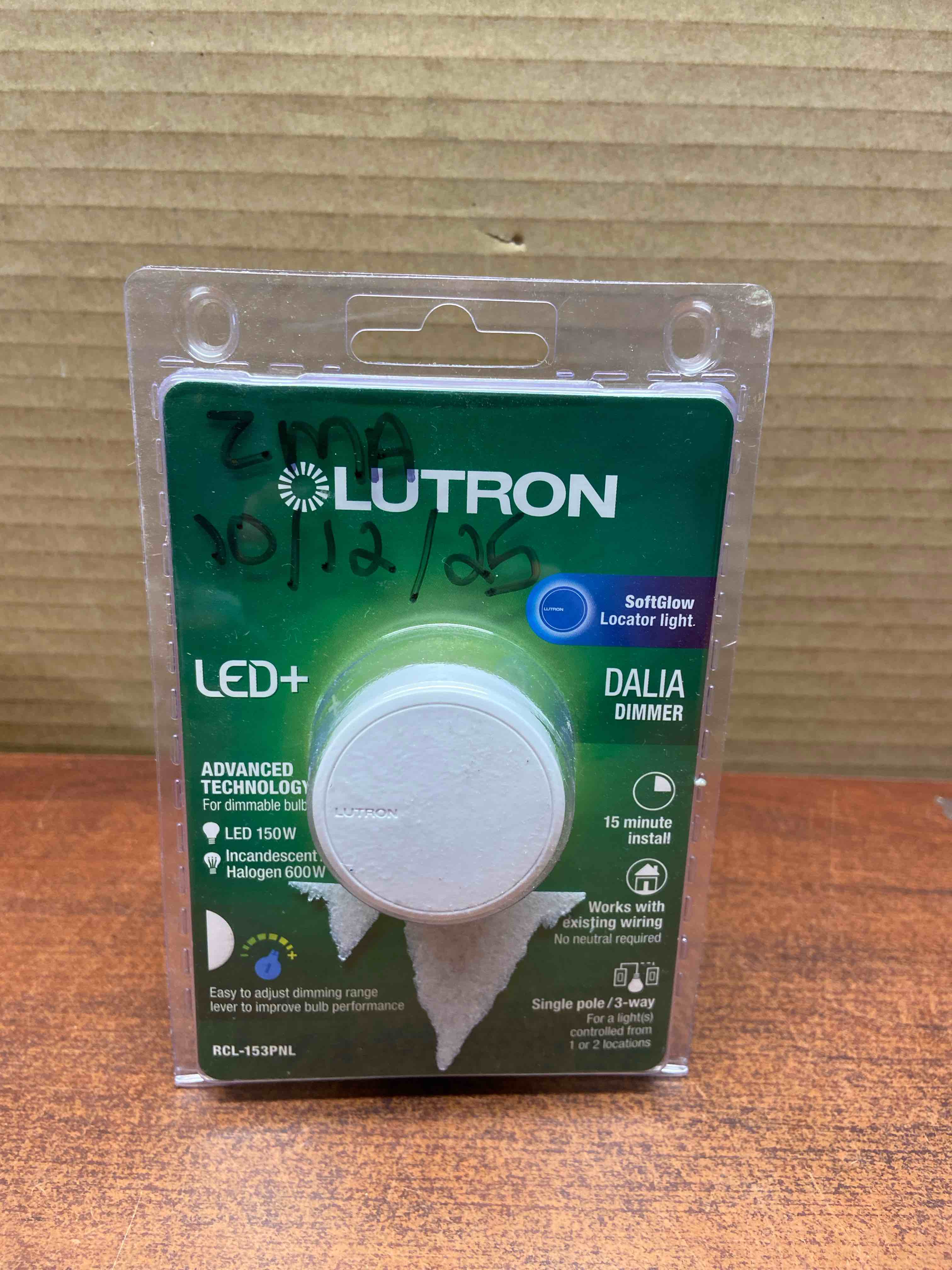 3009123 DMMER SWTCH 3WY WHT 120V Lutron Dalia Single Pole 3-Way Dimmer Switch White (Pack of 1)