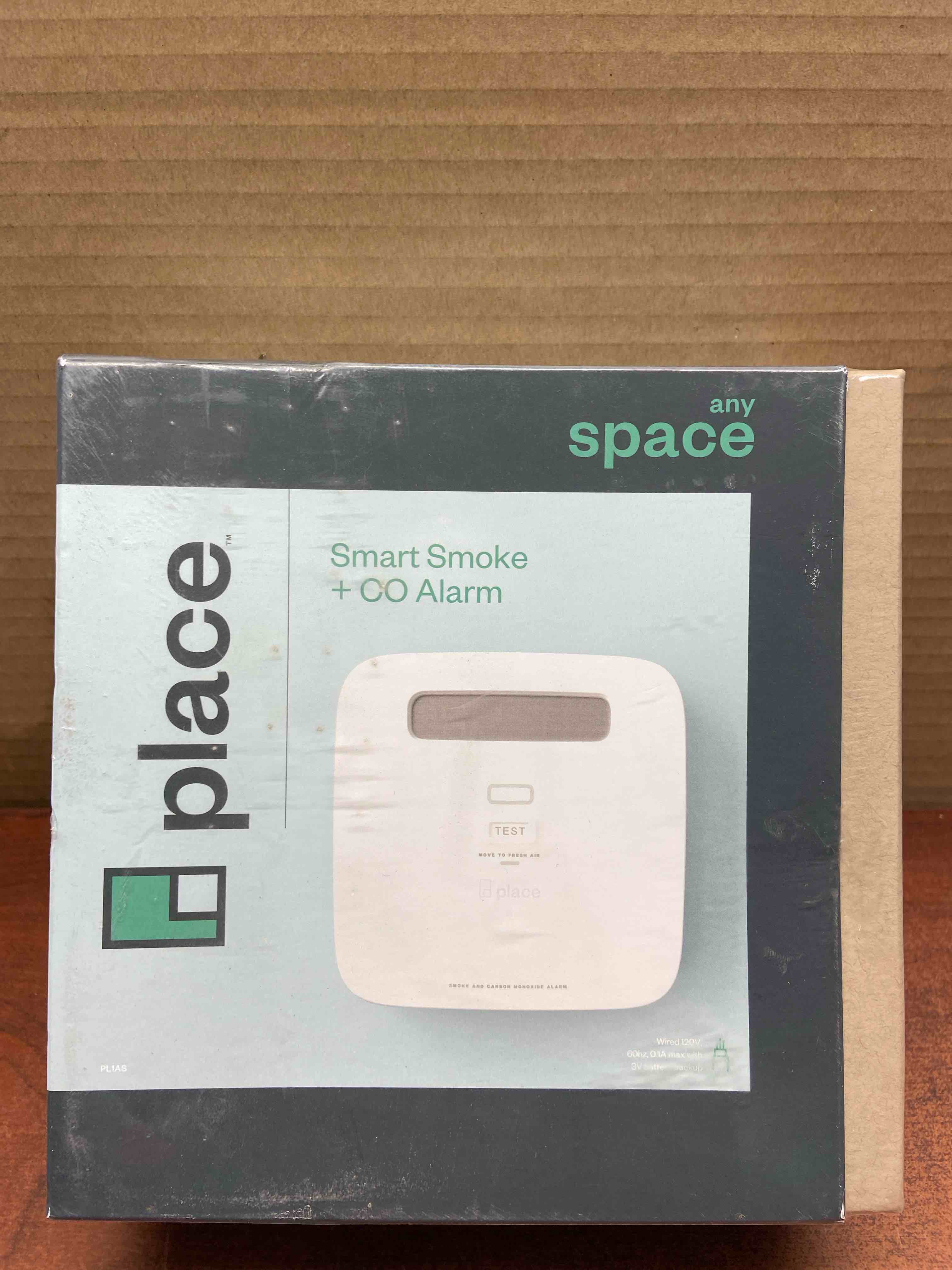 Any Space-Smart Smoke and Carbon Monoxide Detector and Alarm-Hardwired with Battery Backup PL1AS