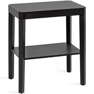 Talcott 22 in. Black Rectangle Solid Wood End Table by Kate and Laurel