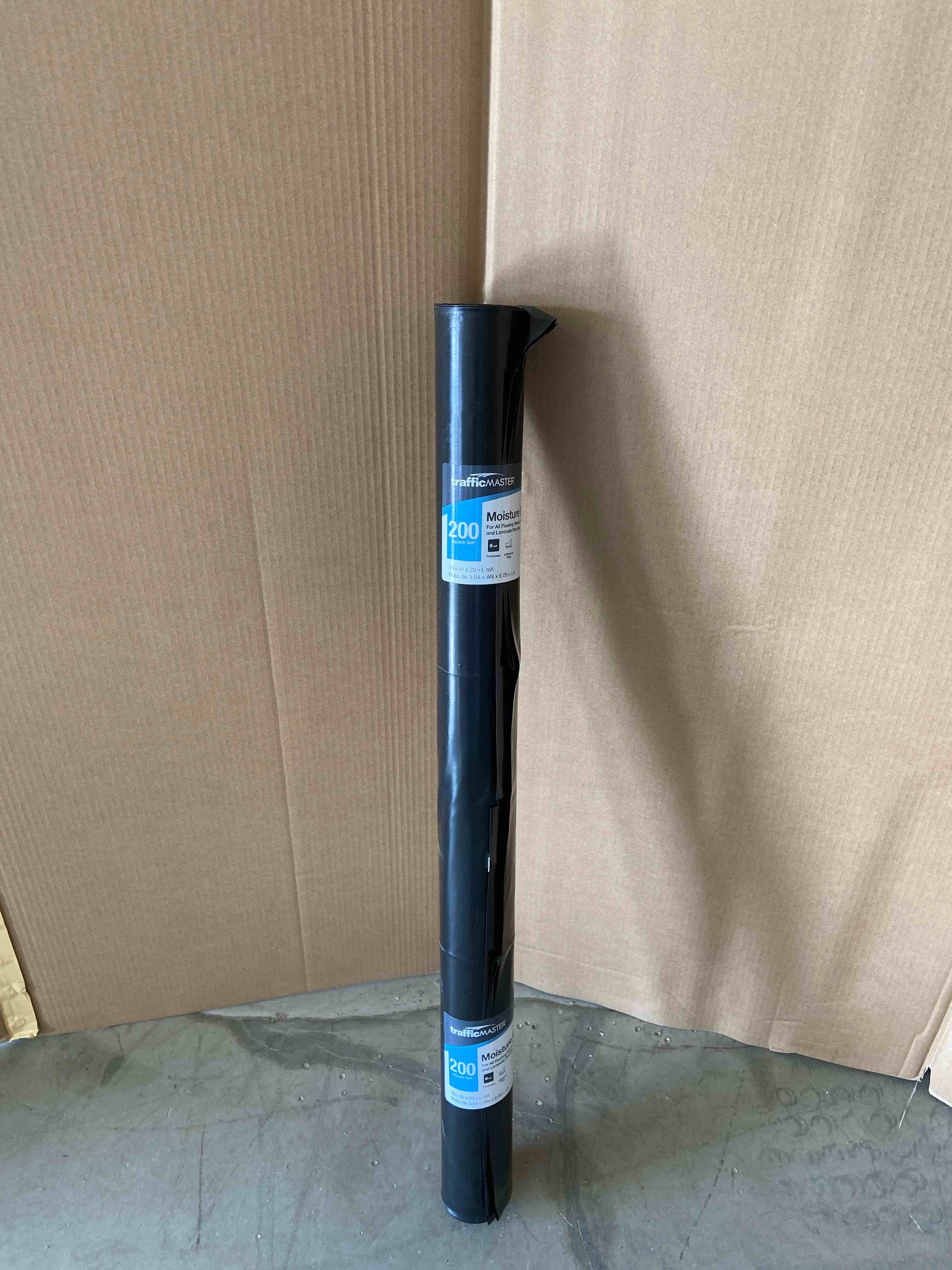 200 sq. ft. Roll 120 in. W x 20 ft. L x 6 mil T Moisture Barrier Underlayment for Vinyl Laminate and Engineered Hardwood