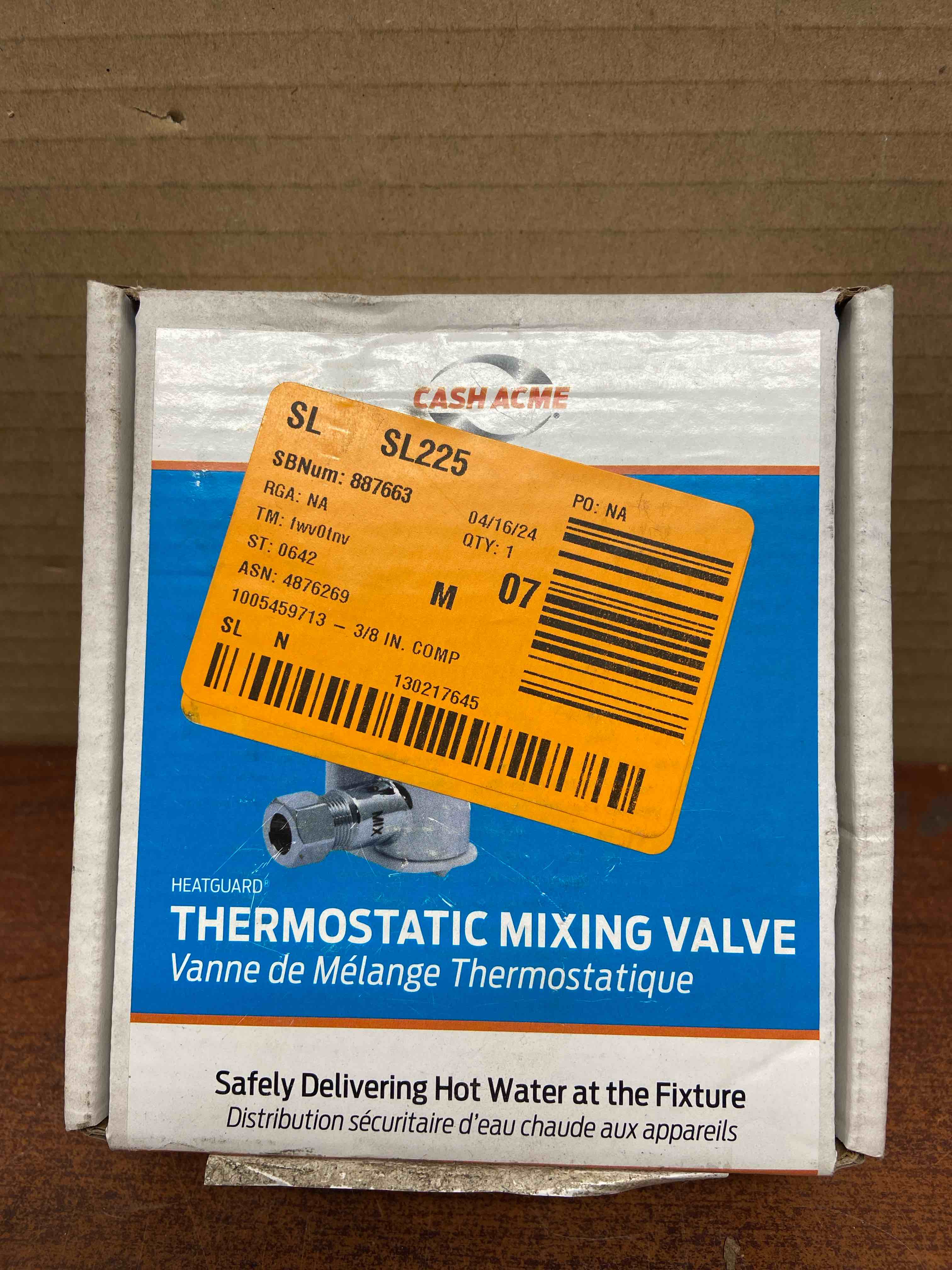3/8 in. Compression HG-135 Thermostatic Mixing Valve with Compression Tee