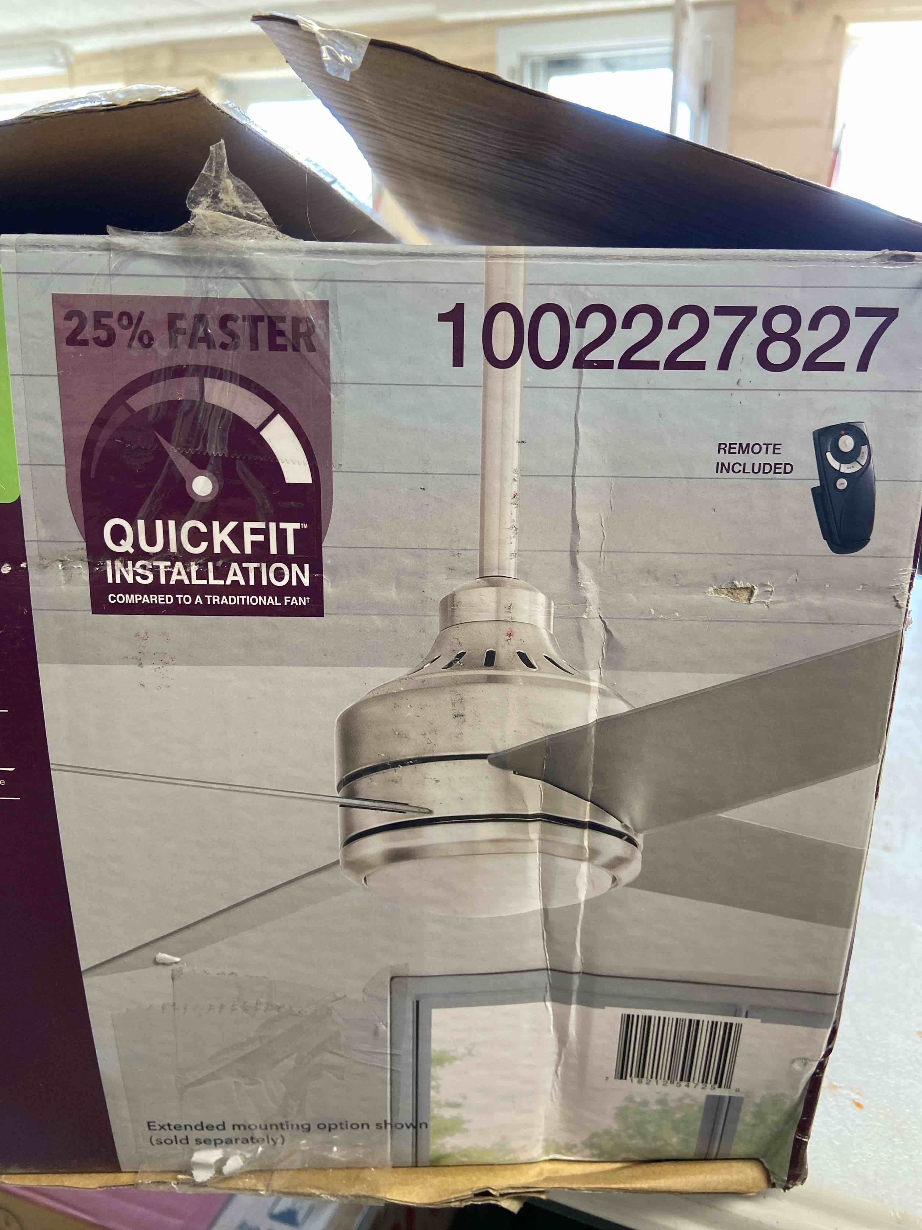 Home Decorators Collection Mercer 52 in. LED Indoor Brushed Nickel Ceiling Fan with Light Kit and Remote Control