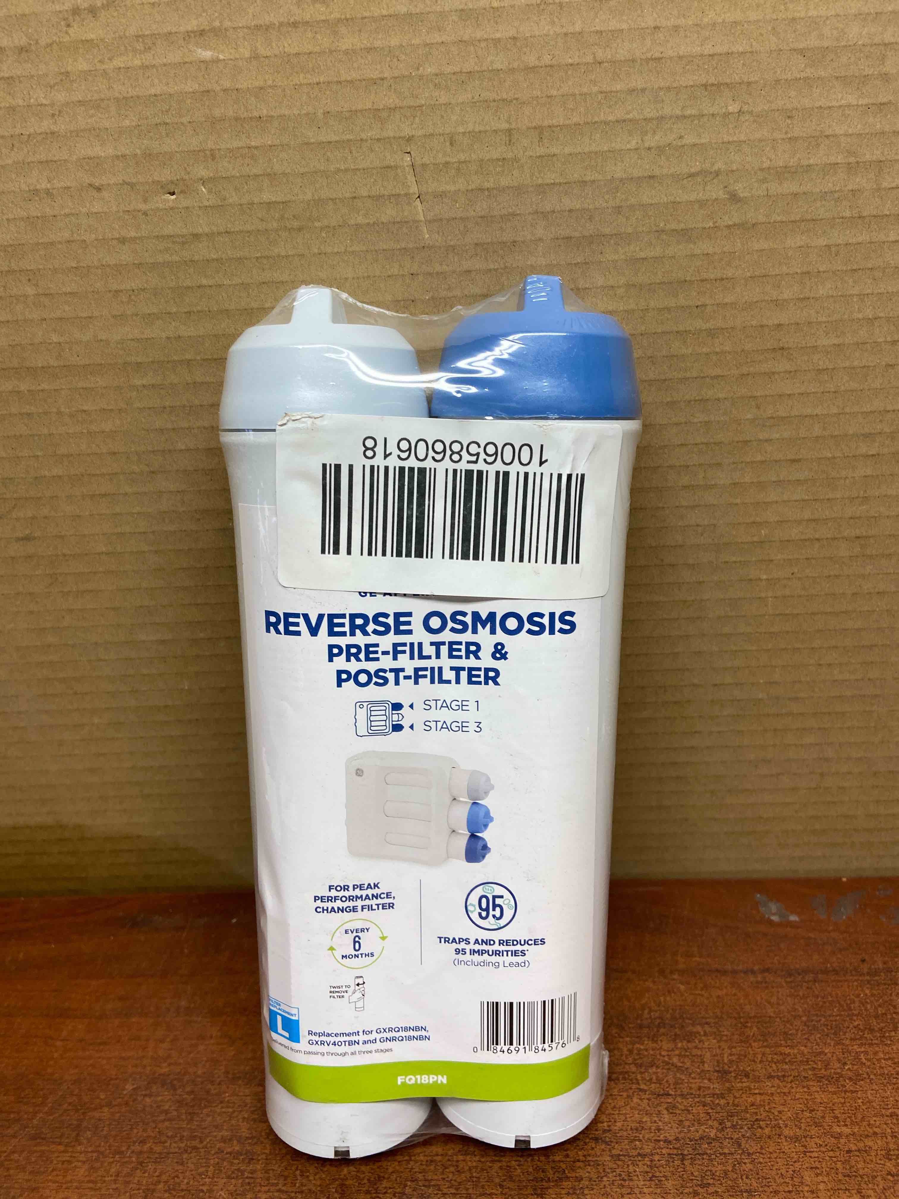 GE RO replacement filters: Reverse Osmosis System, 6-Month Life, Filters Chlorine & Lead, Compatible with GE Filtration Systems
