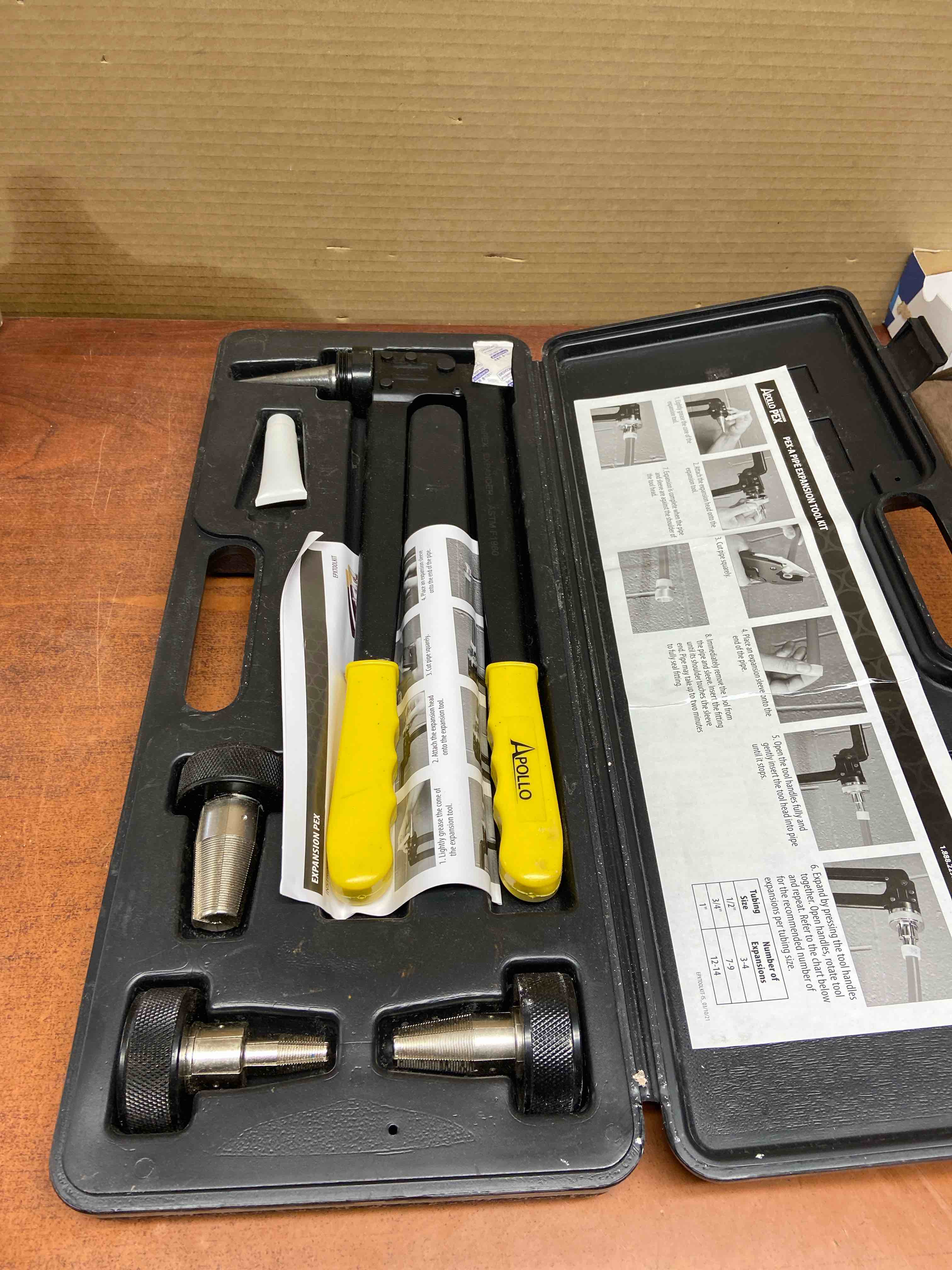 Apollo PEX-a Expansion Tool Kit with 1/2 in. 3/4 in. and 1 in. Expander Heads