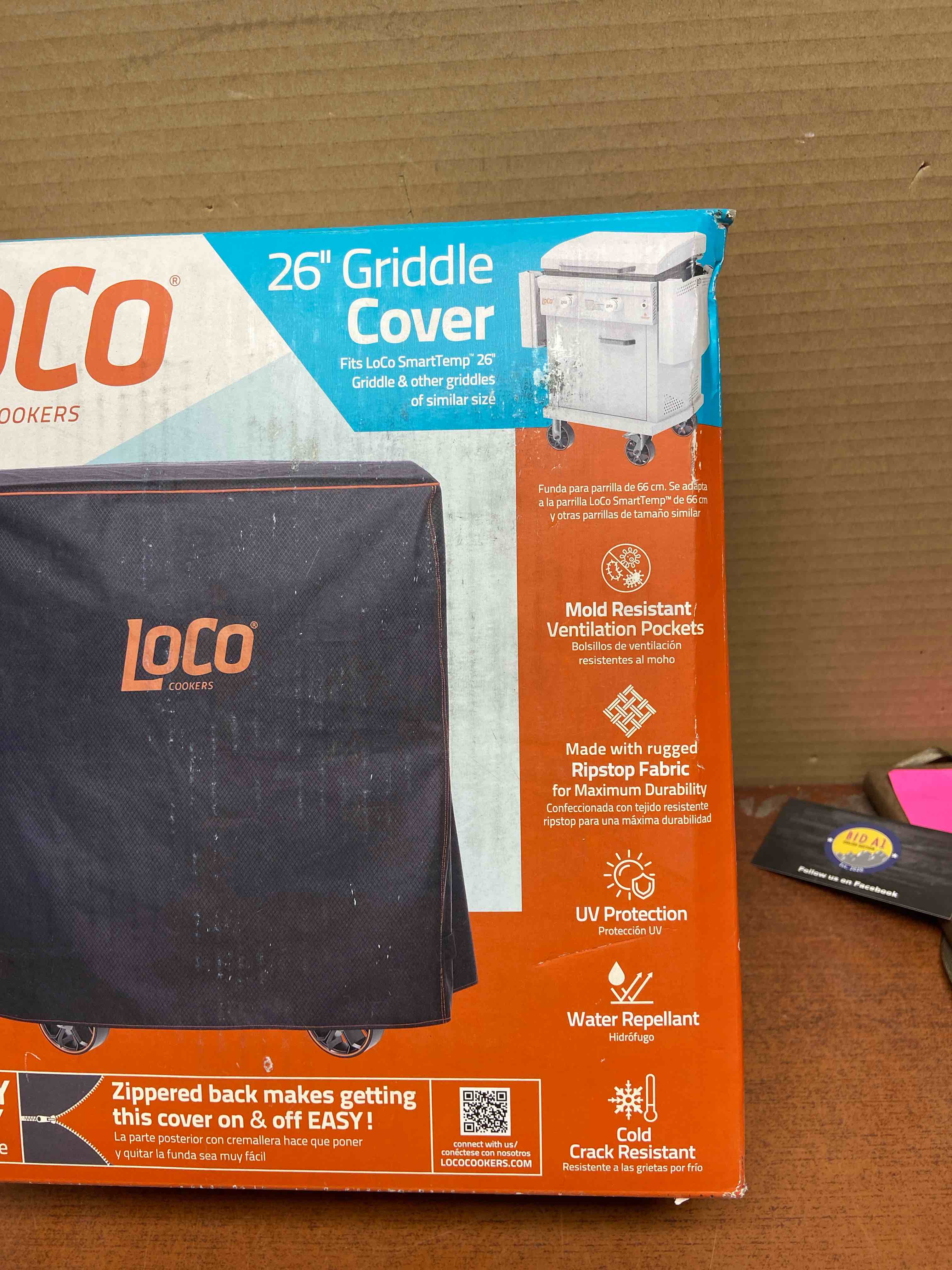 Condition photo showing New/Like New for LoCo Cookers 8081675 Black Griddle Cover for 26 in. Griddle