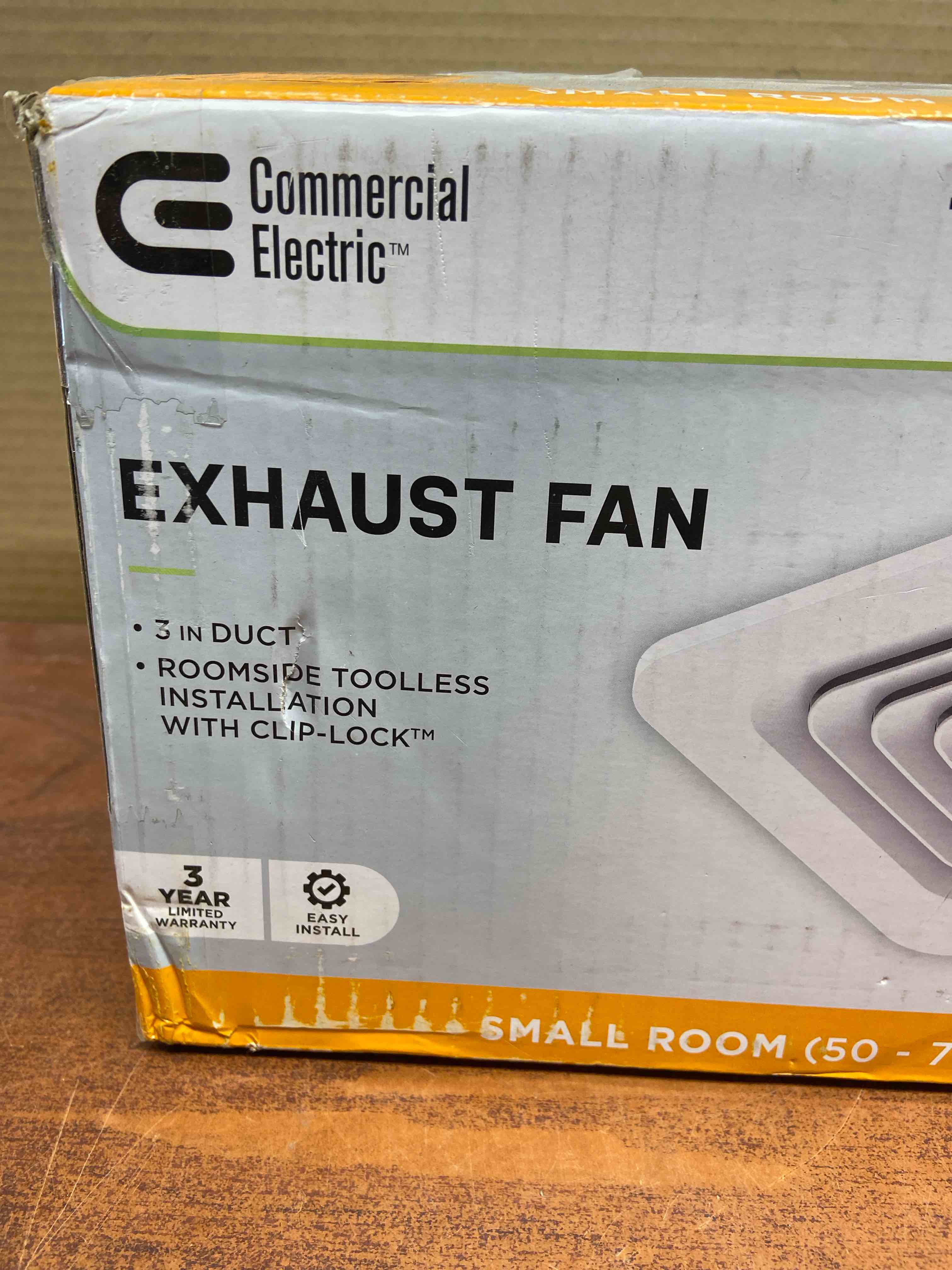 Condition photo showing New/Like New for 50 CFM Ceiling Mount Room Side Installation Bathroom Exhaust Fan, ENERGY STAR