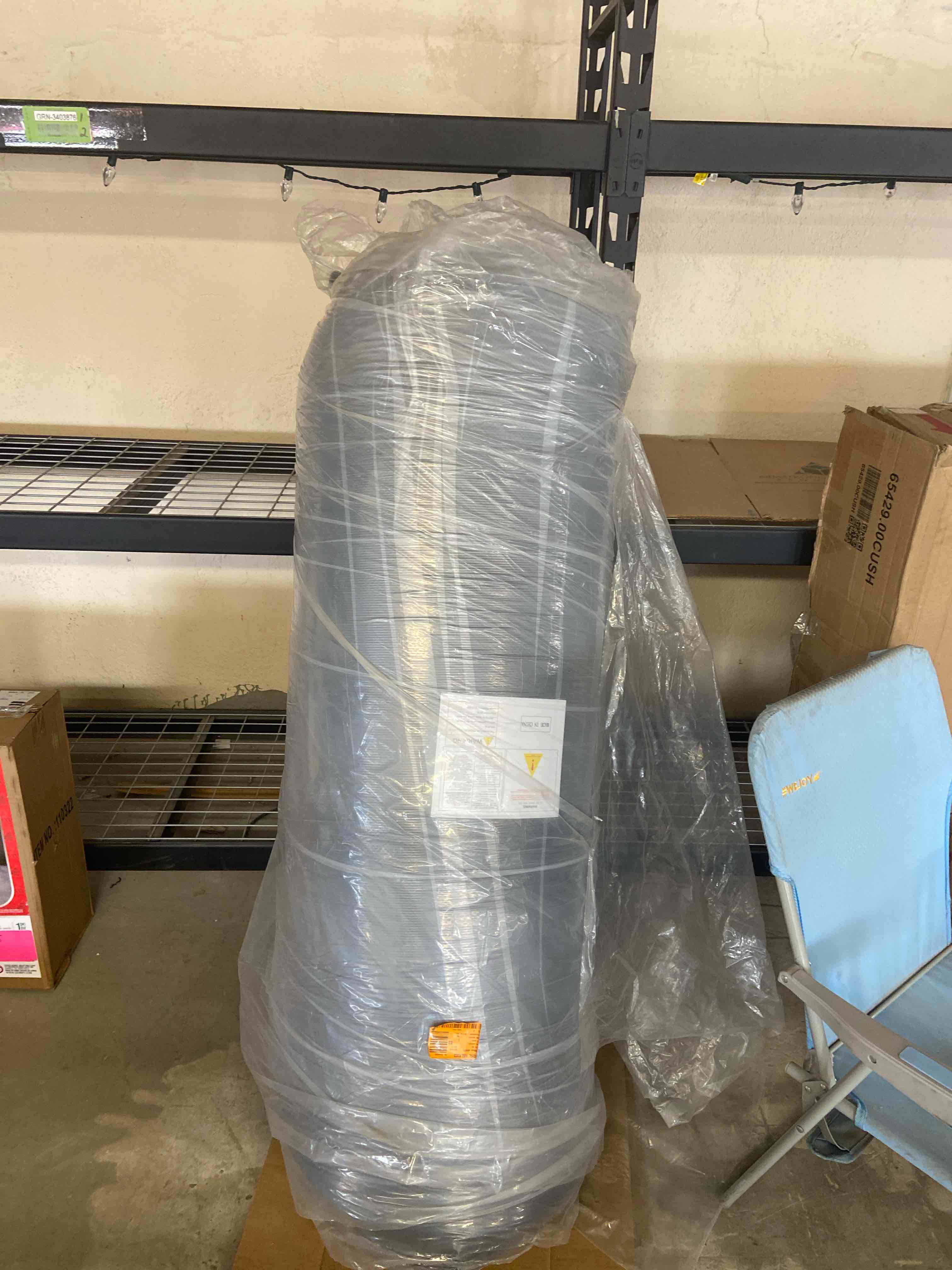 Condition photo showing New/Like New for Queen size mattress black** mattress is still factory rolled Brand is Not visible **