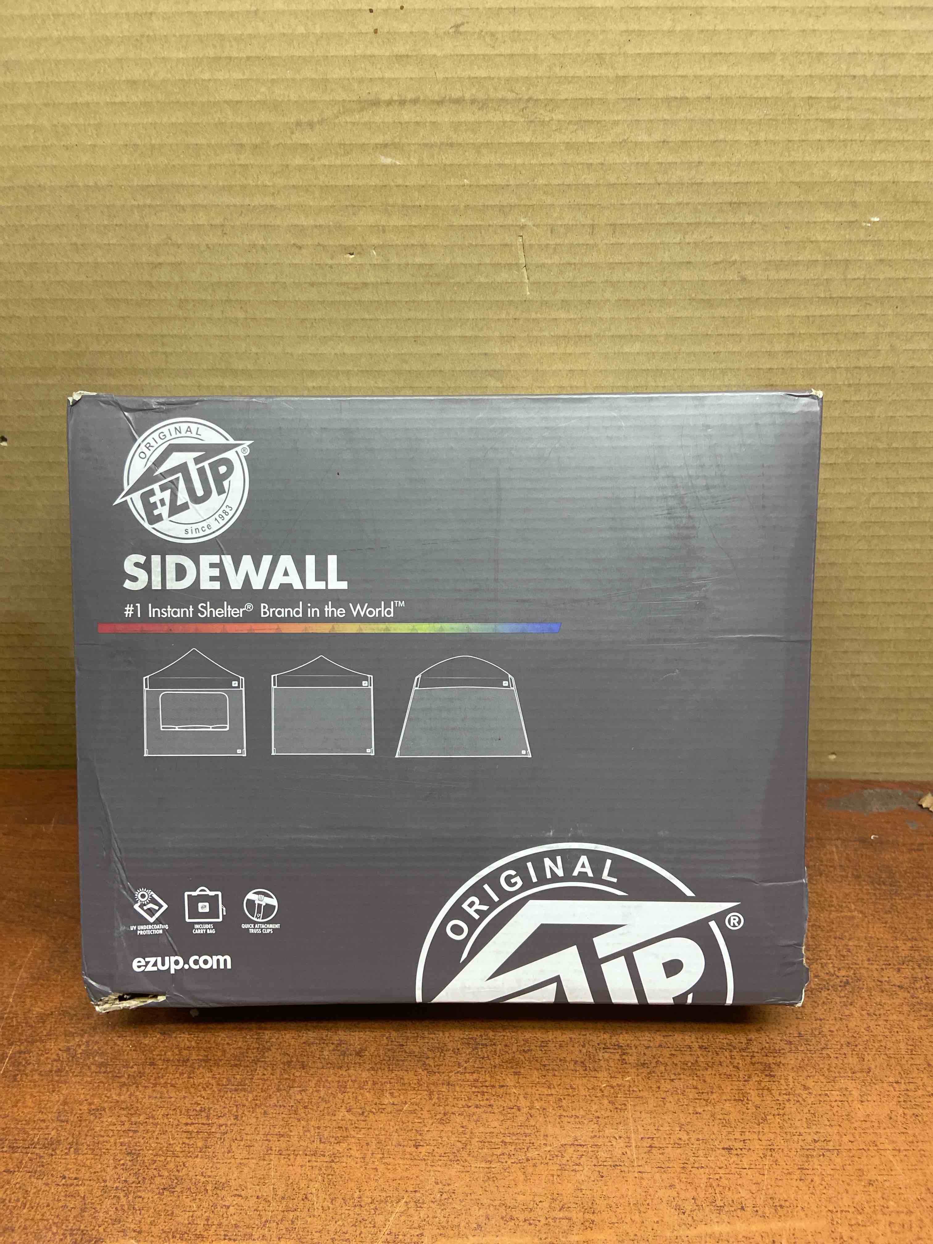 Condition photo showing New/Like New for Light Duty Sidewall with Mesh Windows in White, Fits  10 ft. x 10 ft. Straight Leg Shelters (Not Included)