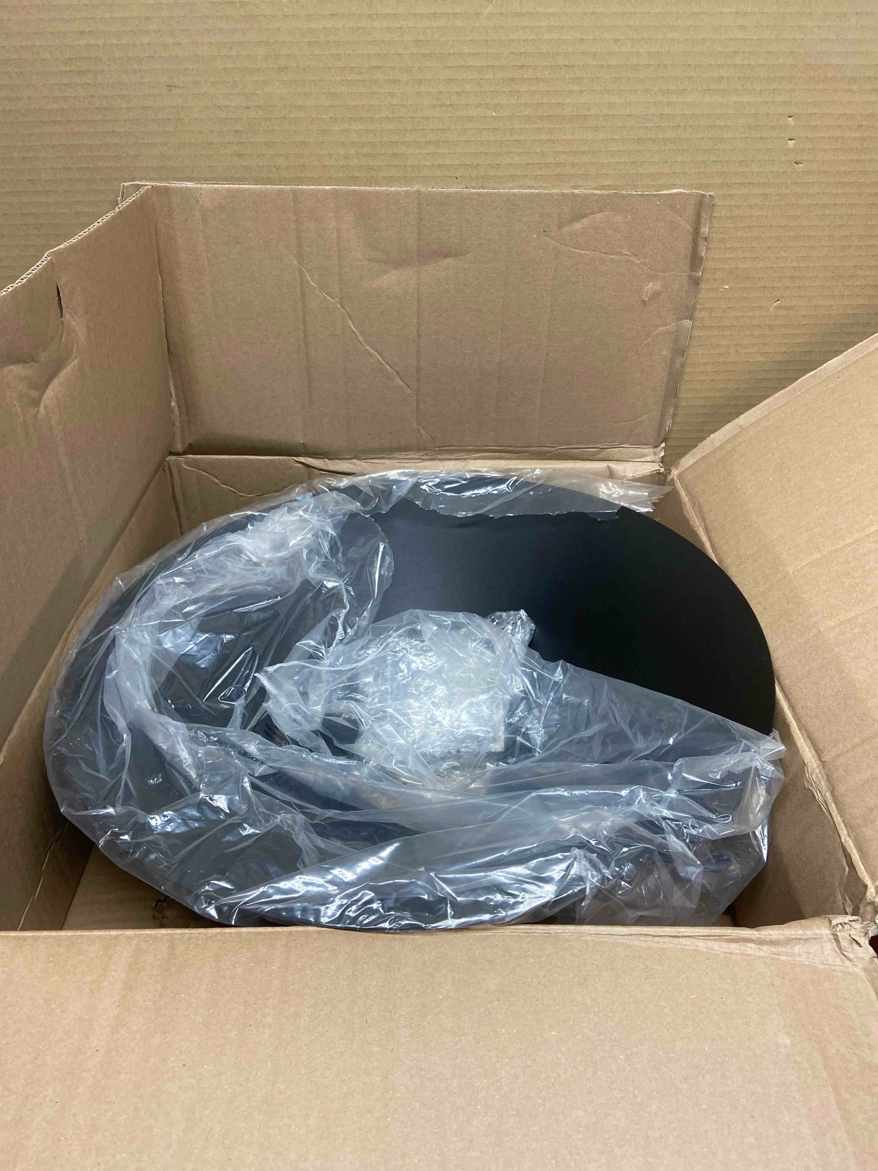 Condition photo showing New/Like New for Achla Post Mounted Squirrel Baffles  Black  18  dia.  2 Pack