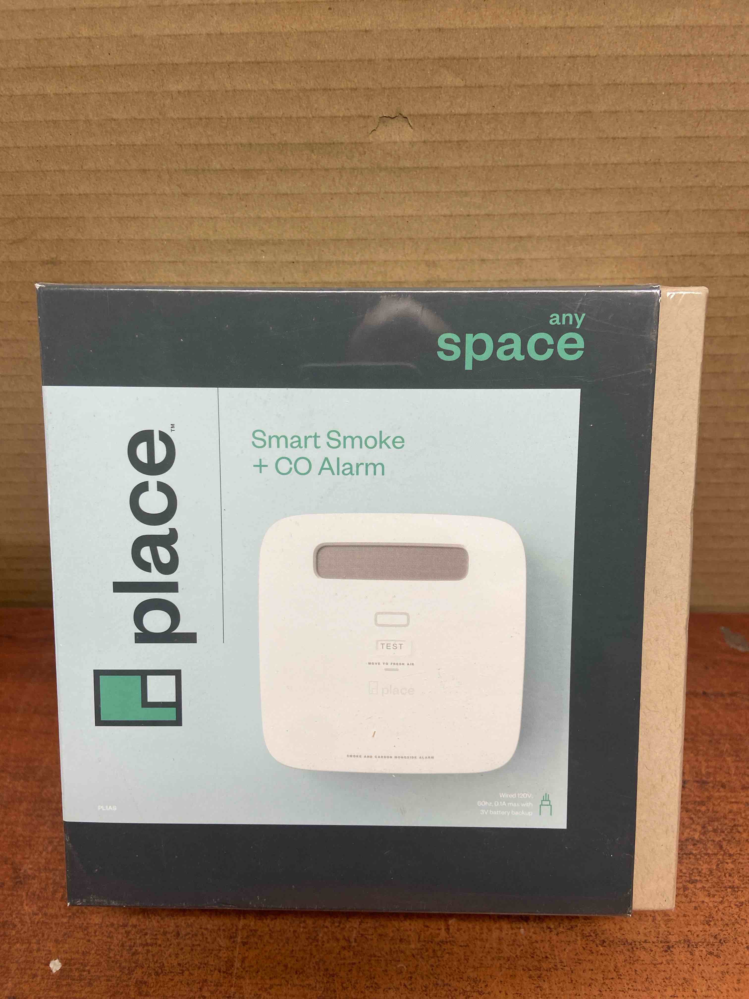 Any Space-Smart Smoke and Carbon Monoxide Detector and Alarm-Hardwired with Battery Backup PL1AS