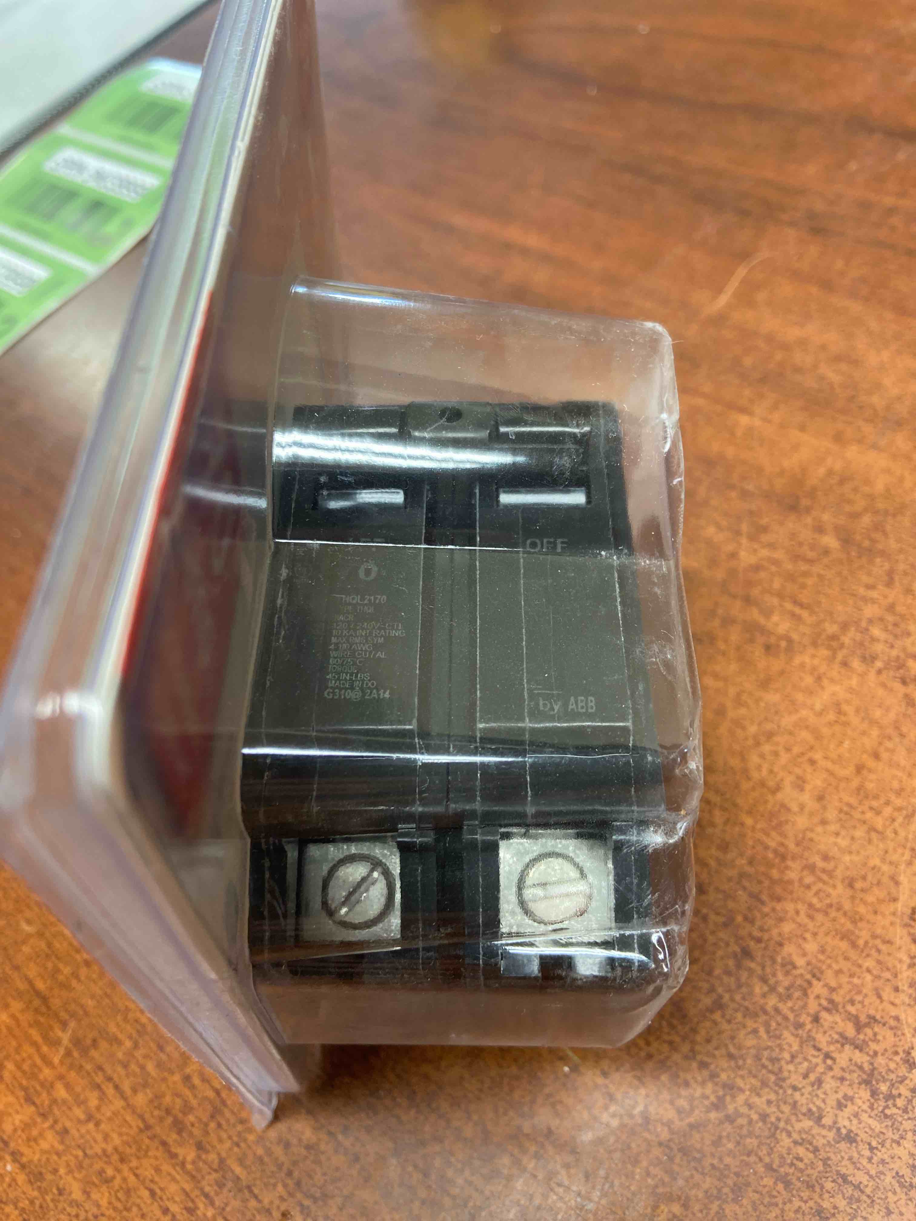 Condition photo showing New/Like New for 70 Amp 2 in. Double-Pole Circuit Breaker