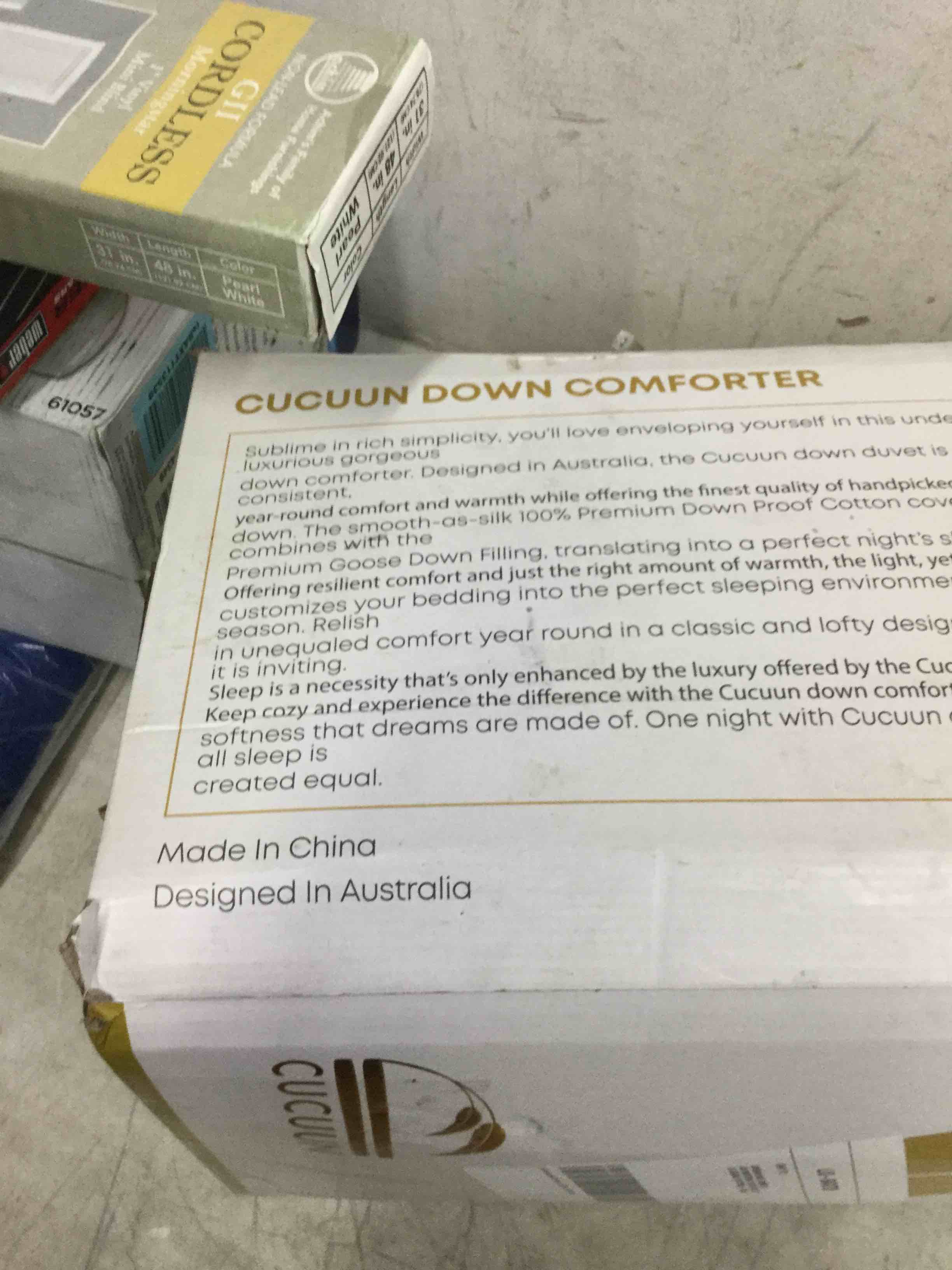 Cocoon Luxury Real Organic California King Down Comforter King Cali Size | 100%