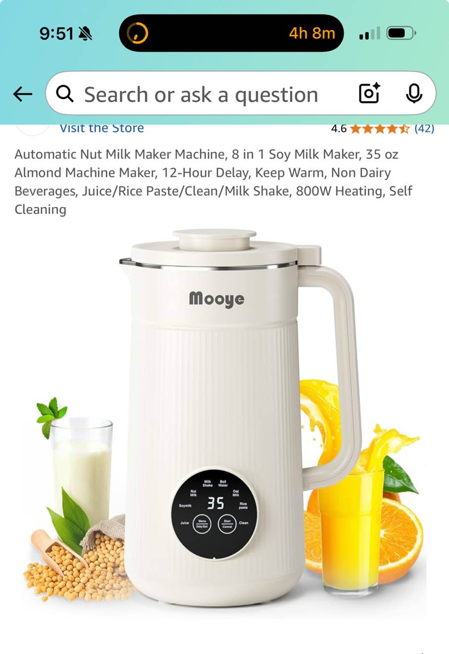 Mooye SoyMilk maker 