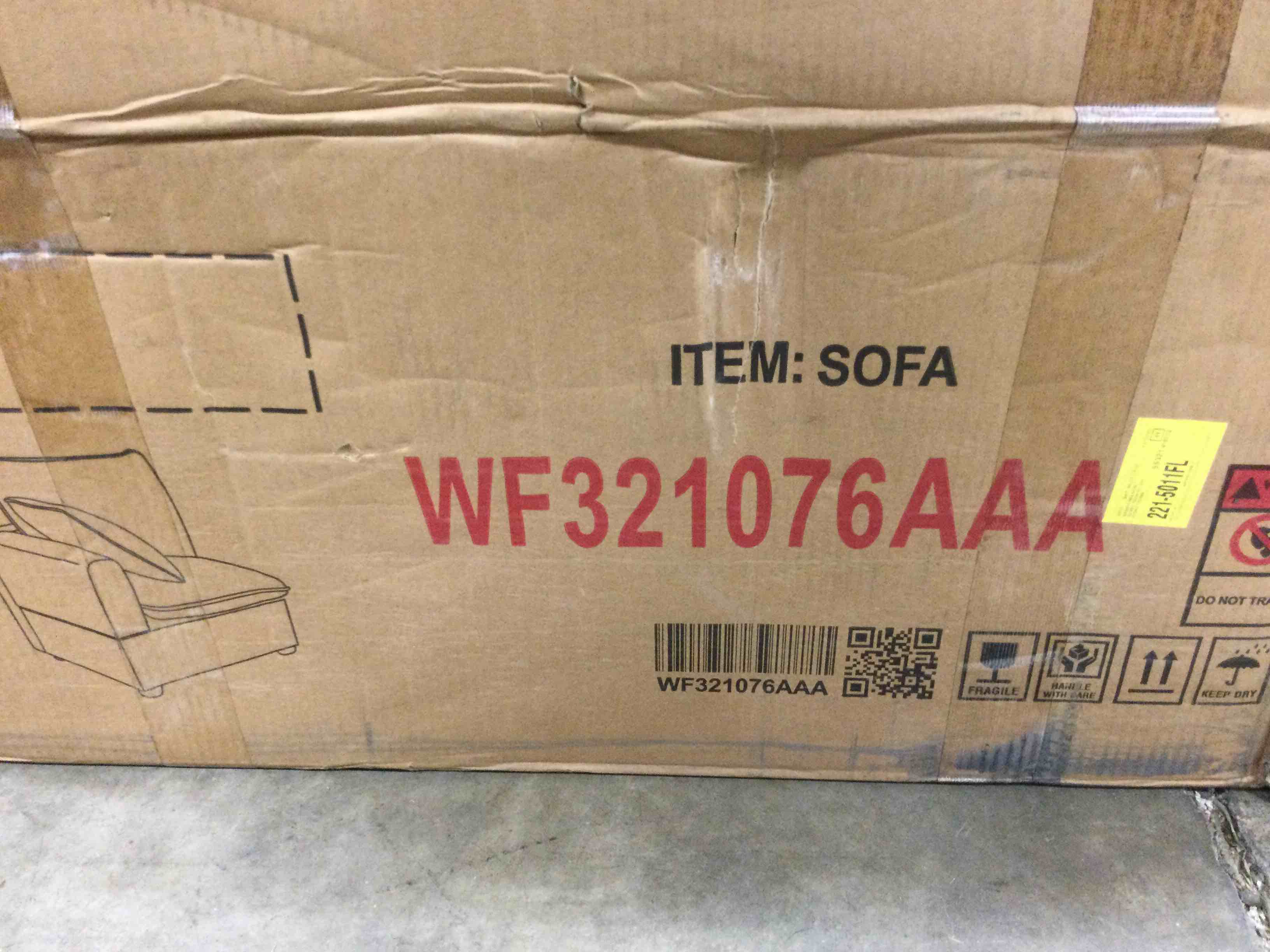 White Outdoor Sofa WF321076 